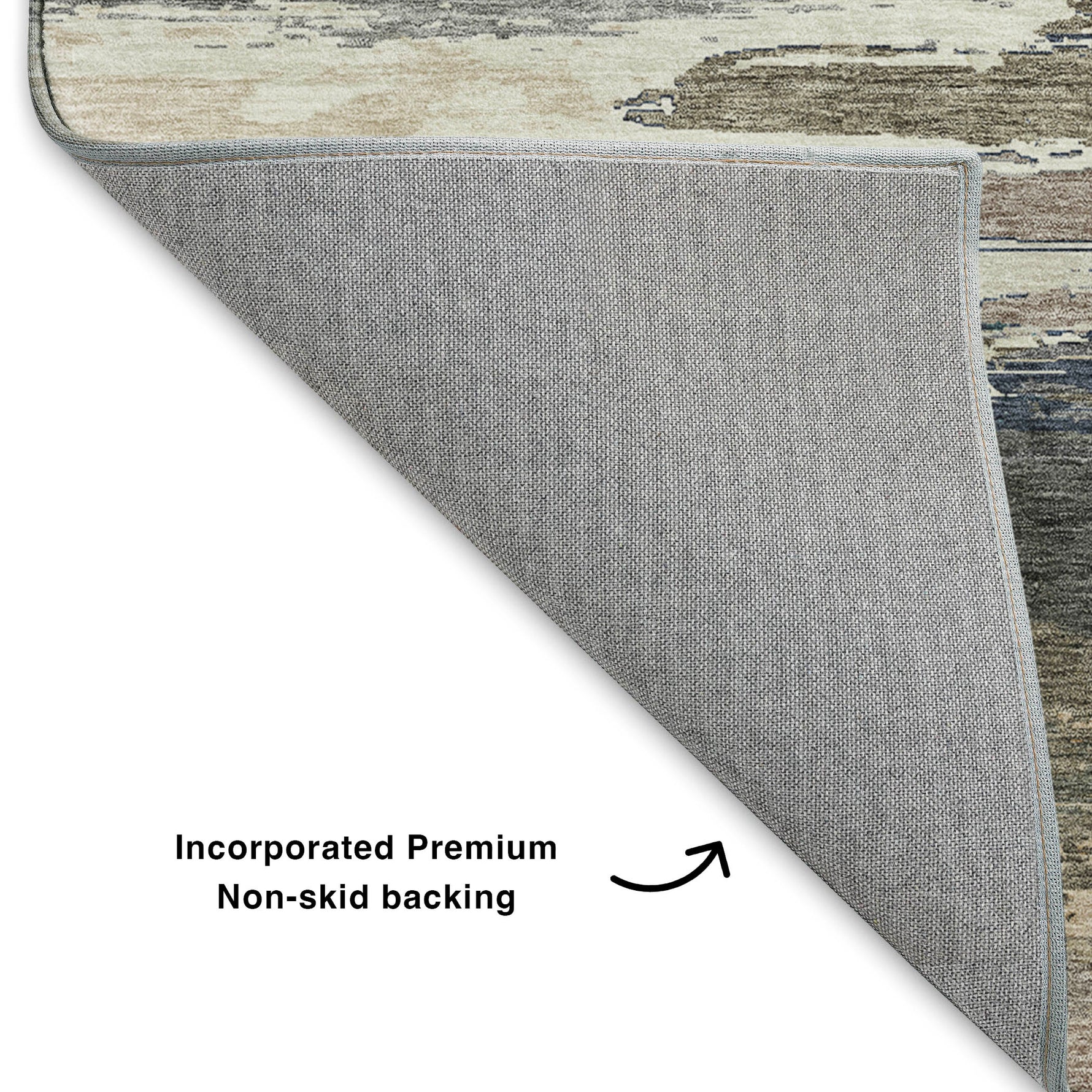 Luxury Washable Indoor/Outdoor Transitional TV8 Black Rug 1'8" x 2'6" #shape_Rectangle