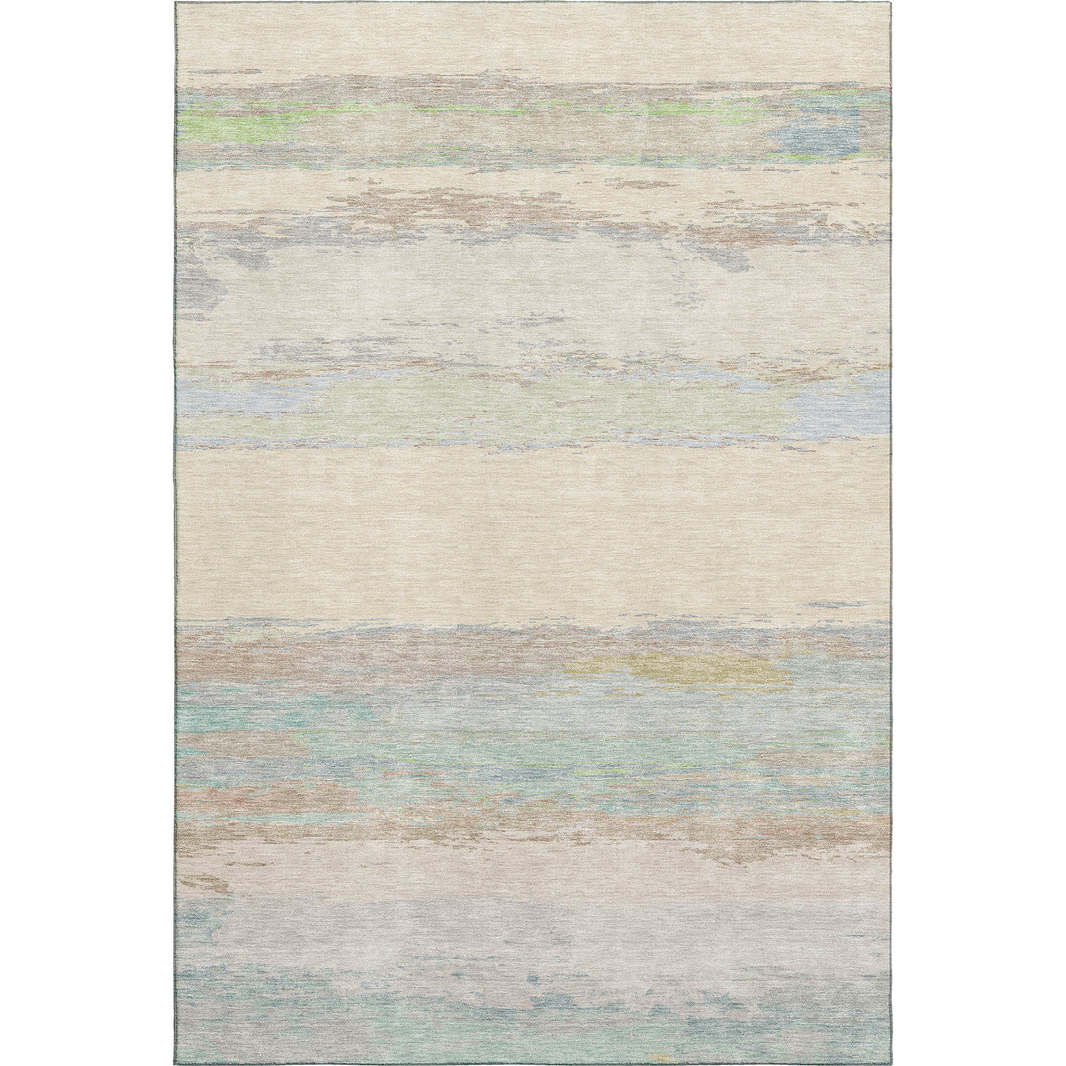 Luxury Washable Indoor/Outdoor Transitional TV8 Ivory Rug 2'6" x 3'10" #shape_Rectangle
