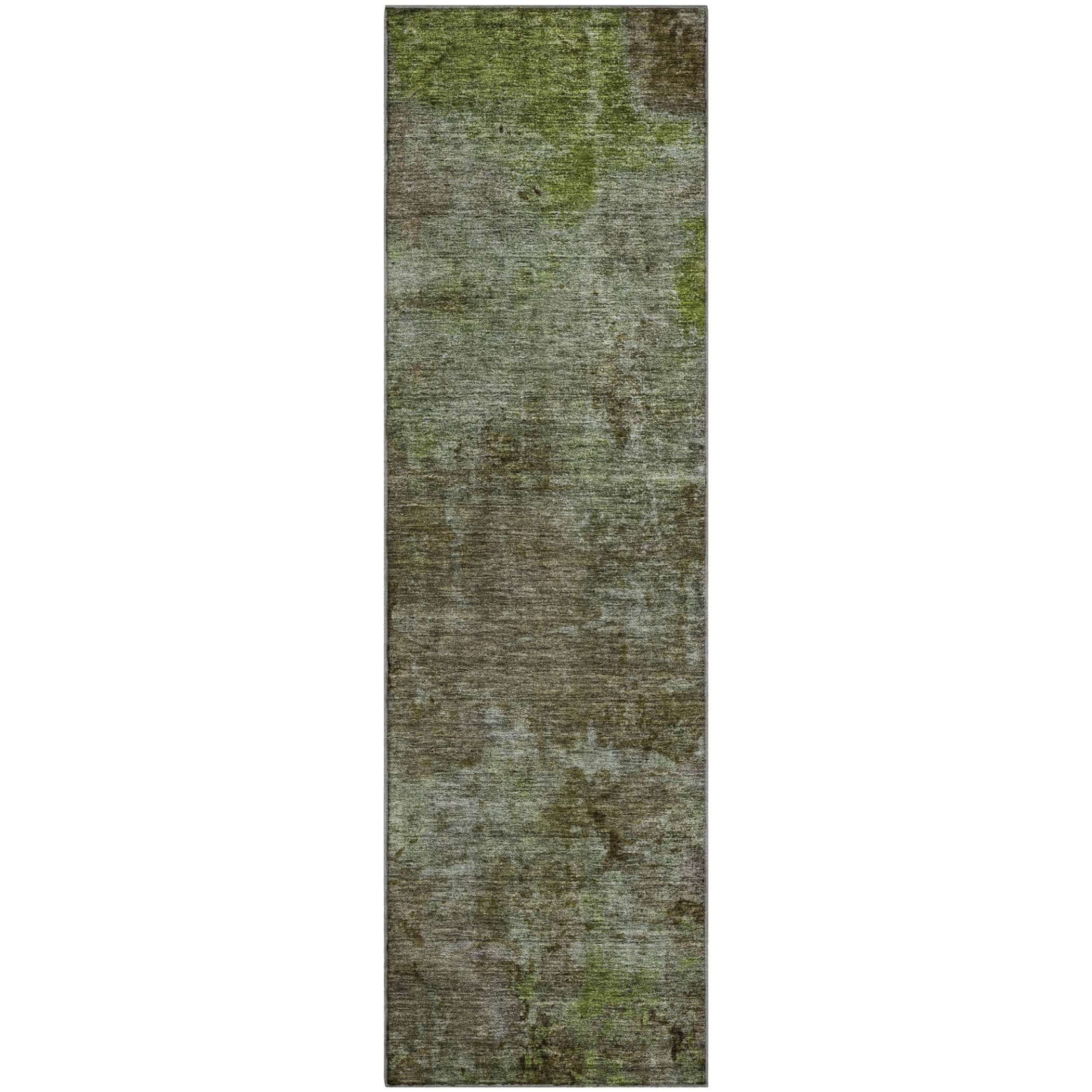 Luxury Washable Indoor/Outdoor Transitional TV9 Mocha Brown Rug 2'3" x 7'6" #shape_Runner