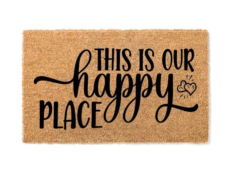 This Is Our Happy Place Welcome Mat