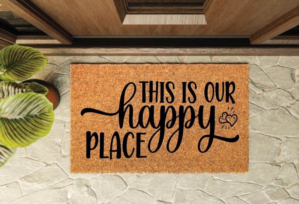 This Is Our Happy Place Welcome Mat