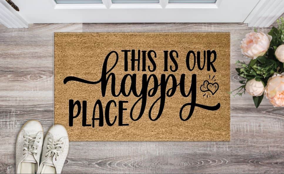 This Is Our Happy Place Welcome Mat