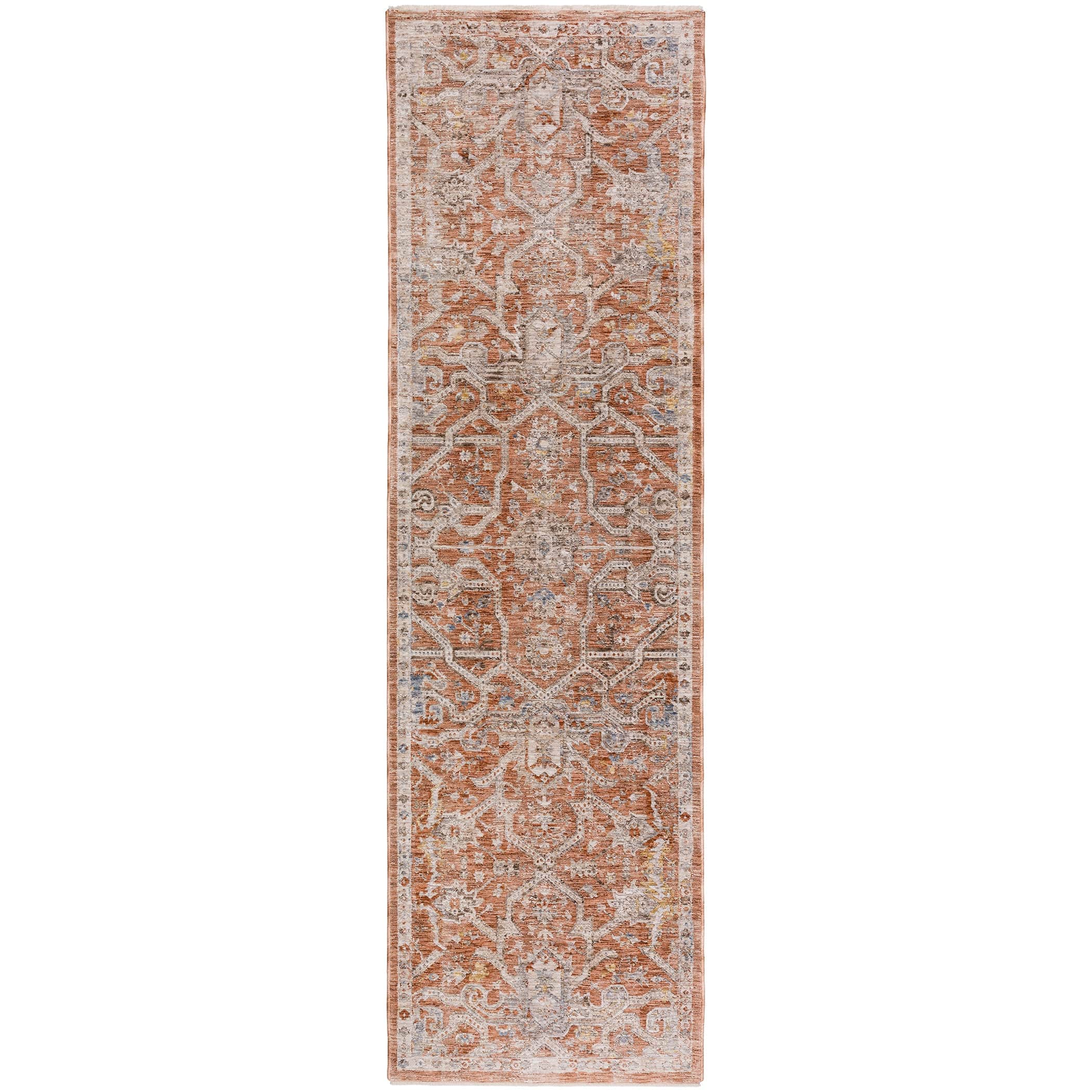 Traditional VI1 Spice Orange Rug 2'3" x 7'10" #shape_Runner
