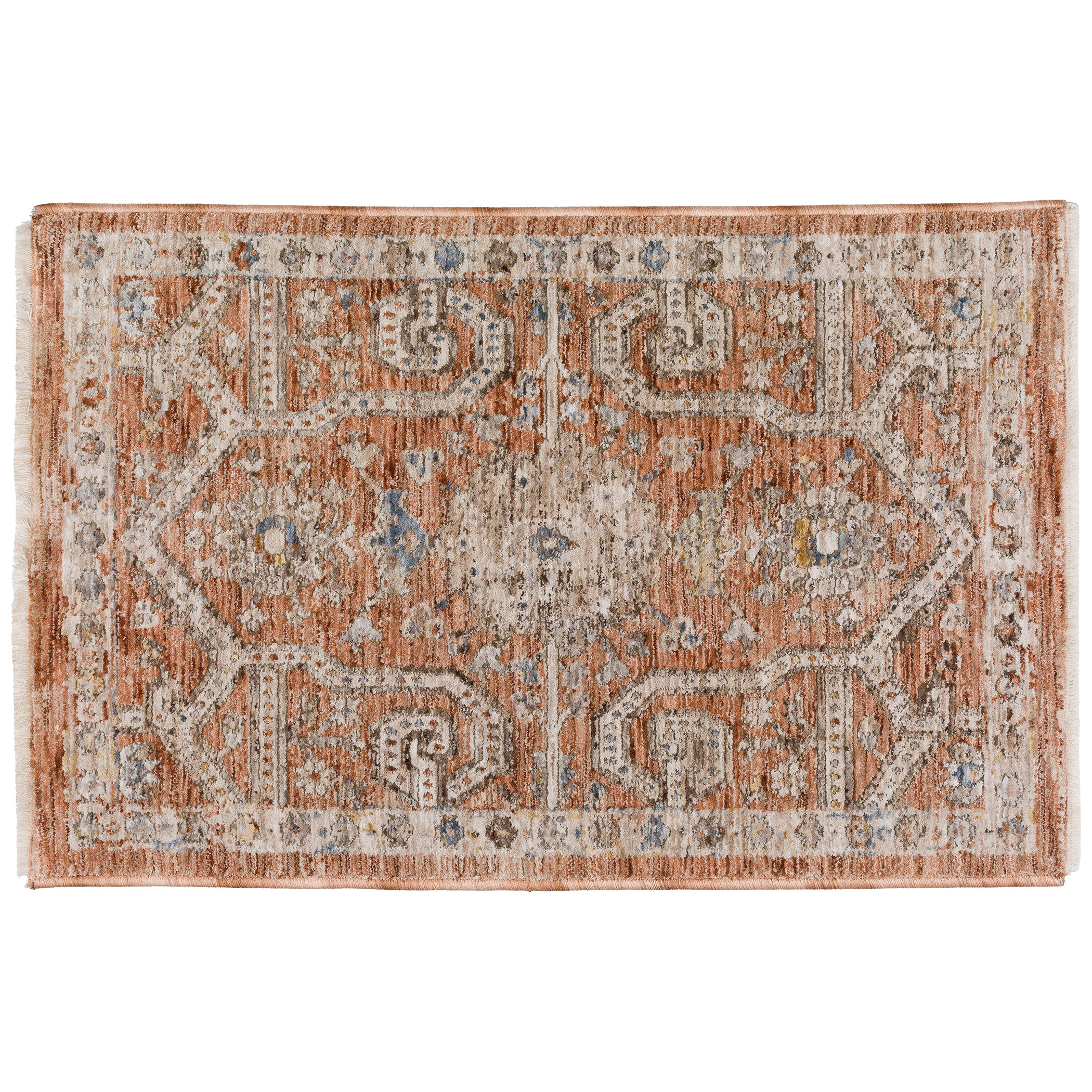 Traditional VI1 Spice Orange Rug 1'8" x 2'6" #shape_Rectangle