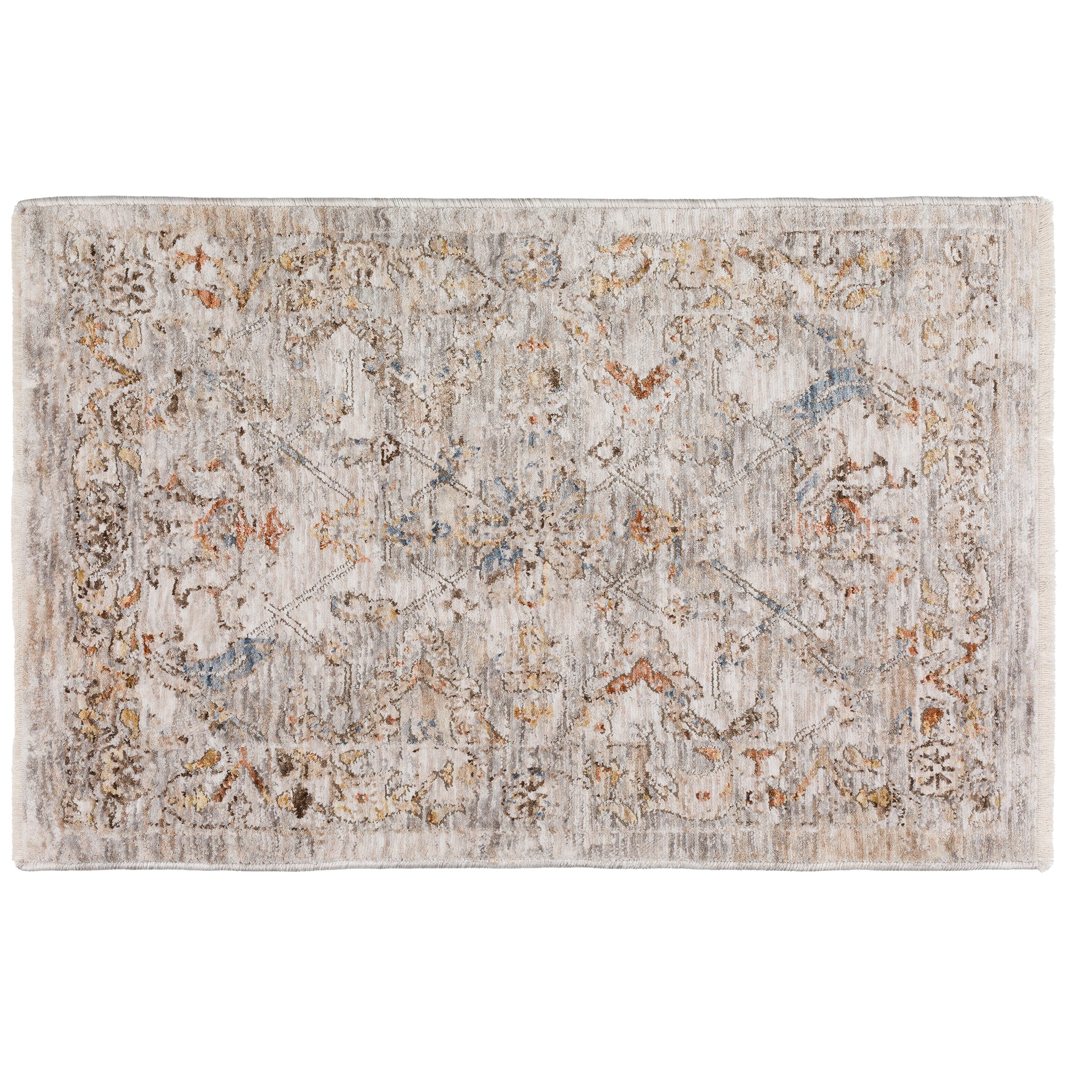 Traditional VI2 Ivory Rug 1'8" x 2'6" #shape_Rectangle