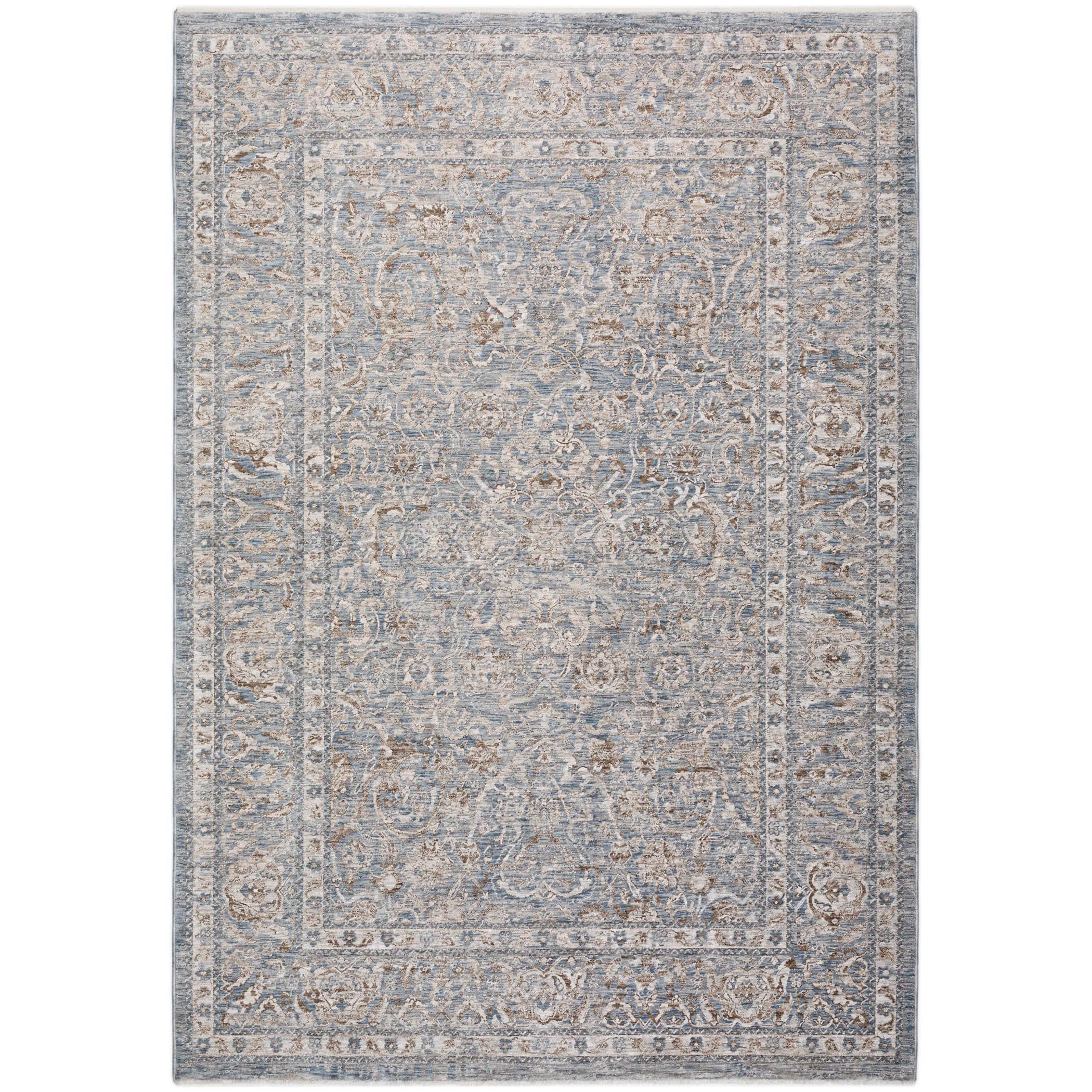 Traditional VI8 Denim Blue Rug 3' x 5' #shape_Rectangle