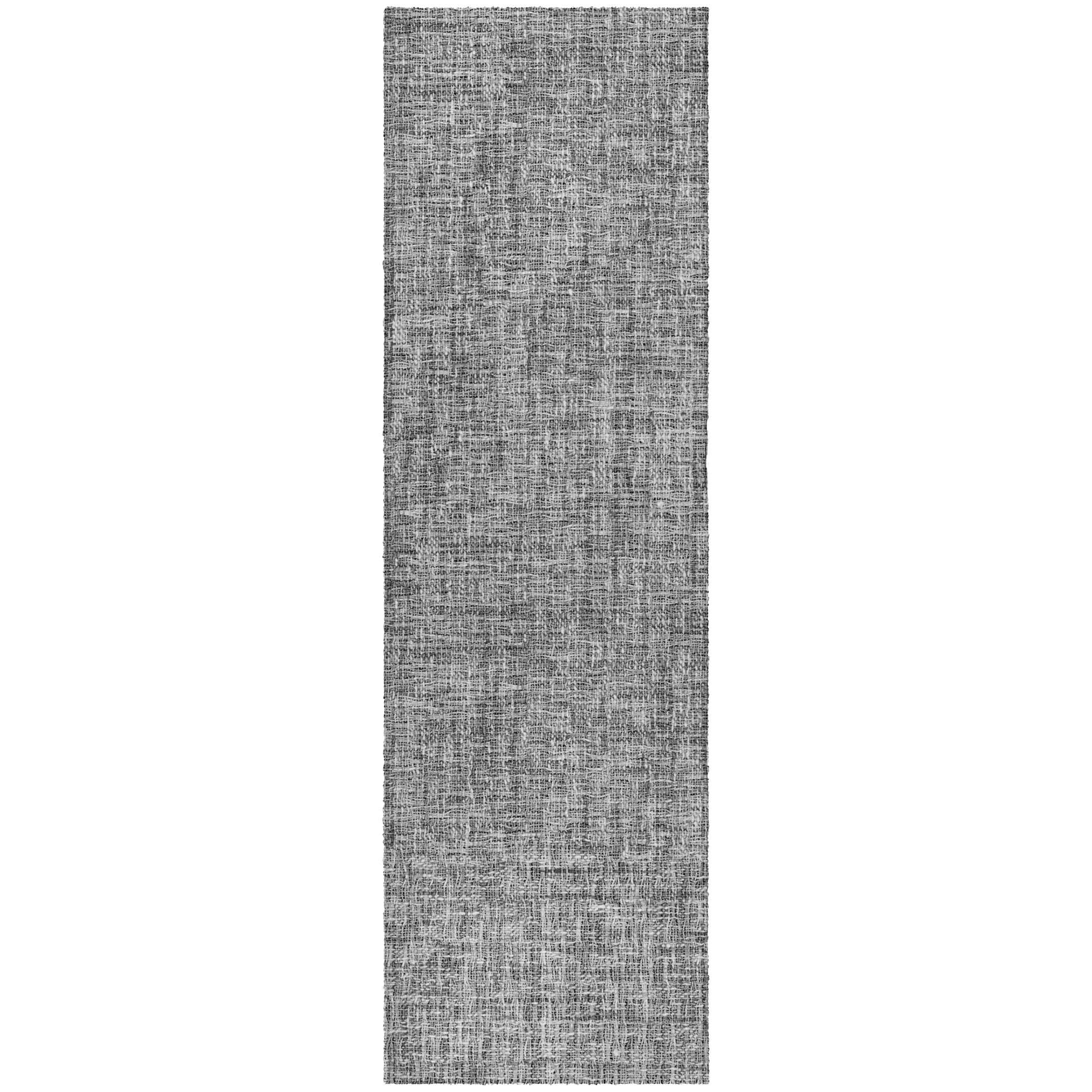 Luxury Washable Transitional VY1 Gray Rug 2'3" x 7'6" #shape_Runner