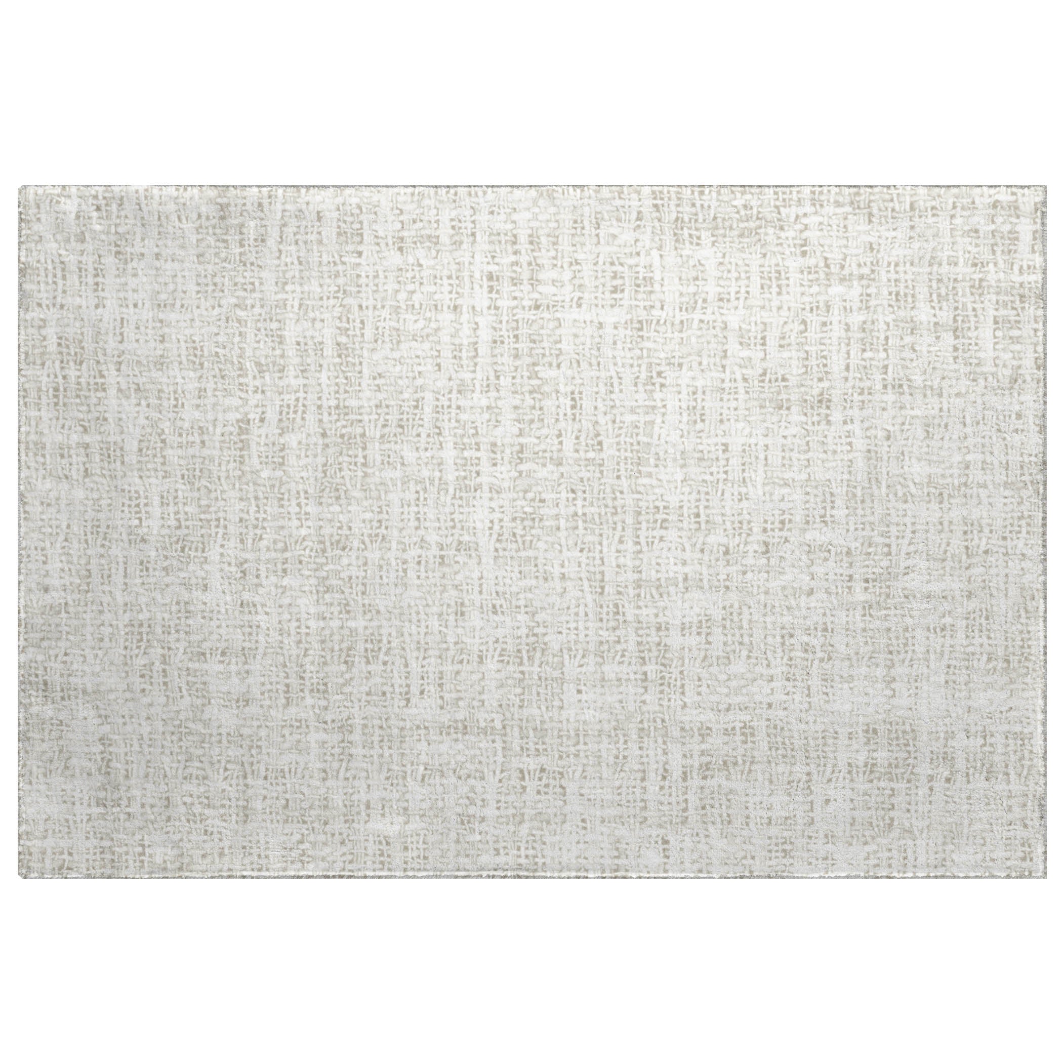 Luxury Washable Transitional VY1 Ivory Rug 1'8" x 2'6" #shape_Rectangle