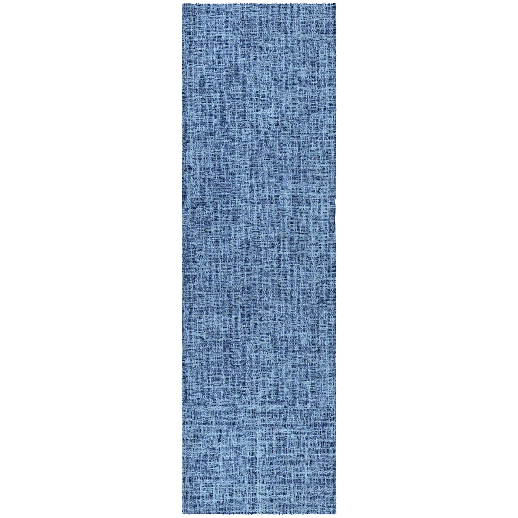 Luxury Washable Transitional VY1 Navy Blue Rug 2'3" x 7'6" #shape_Runner
