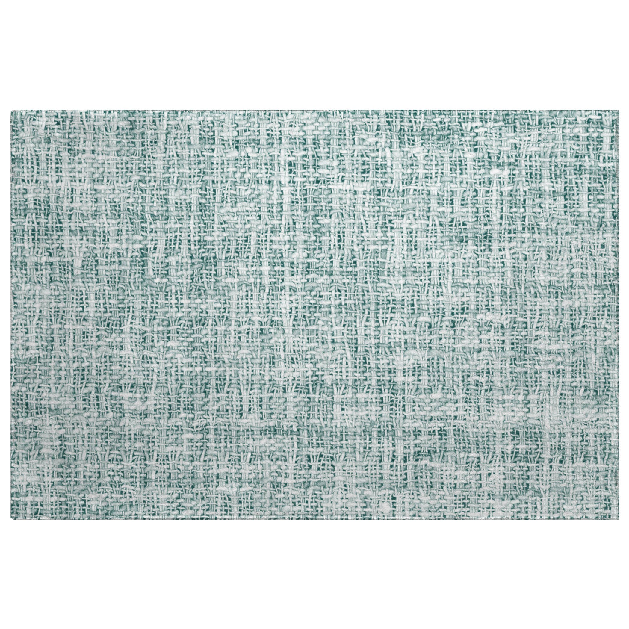 Luxury Washable Transitional VY1 Seafoam Blue Rug 1'8" x 2'6" #shape_Rectangle