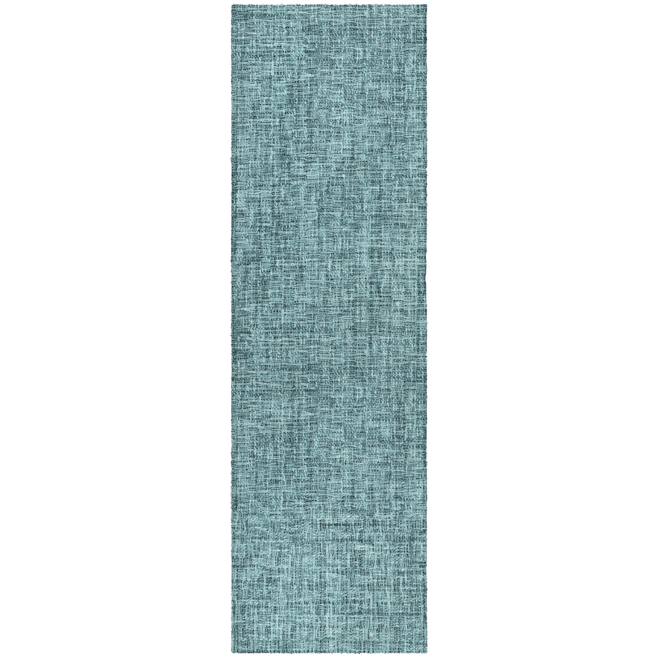 Luxury Washable Transitional VY1 Teal Rug 2'3" x 7'6" #shape_Runner