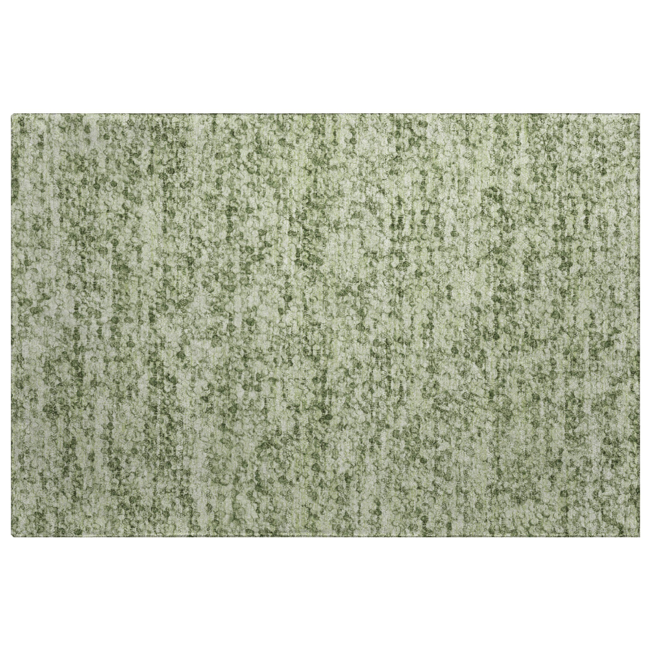 Luxury Washable Transitional VY2 Fern Green Rug 1'8" x 2'6" #shape_Rectangle