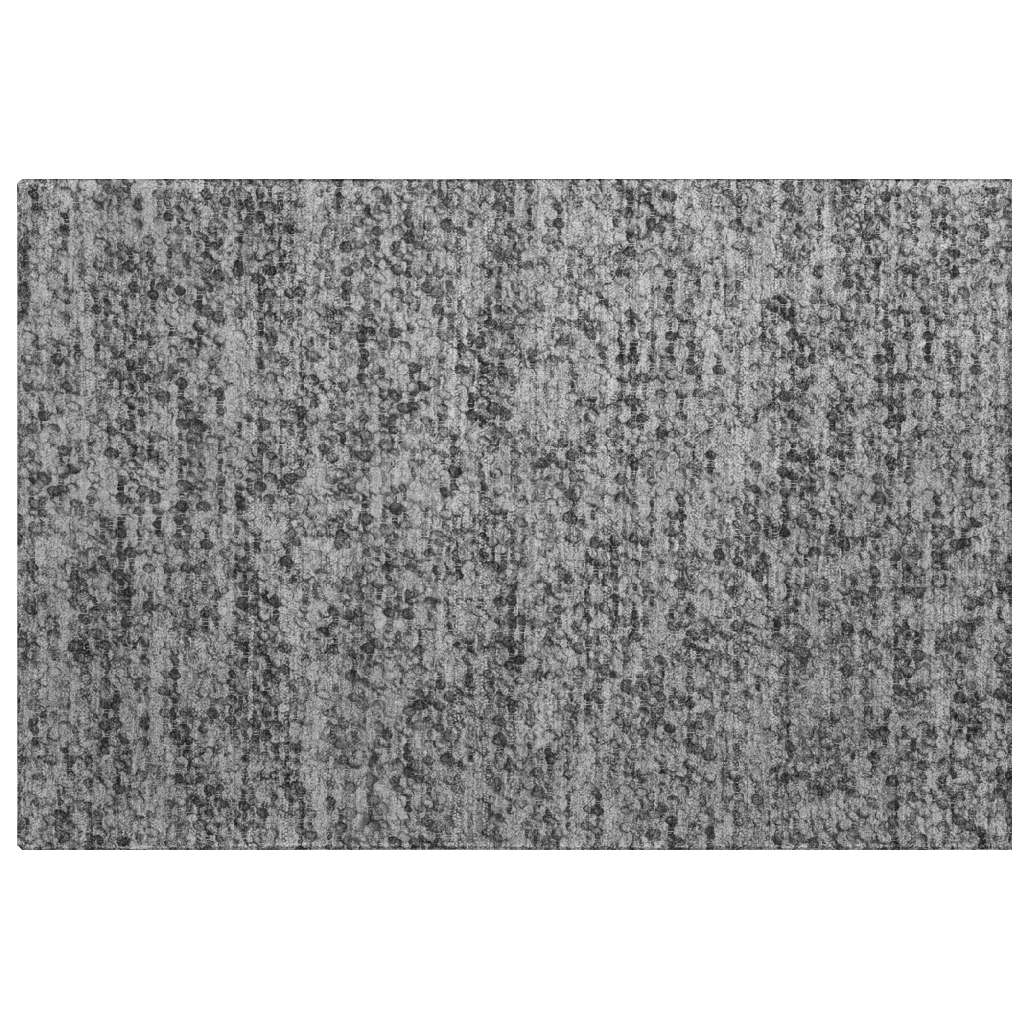 Luxury Washable Transitional VY2 Gray Rug 1'8" x 2'6" #shape_Rectangle