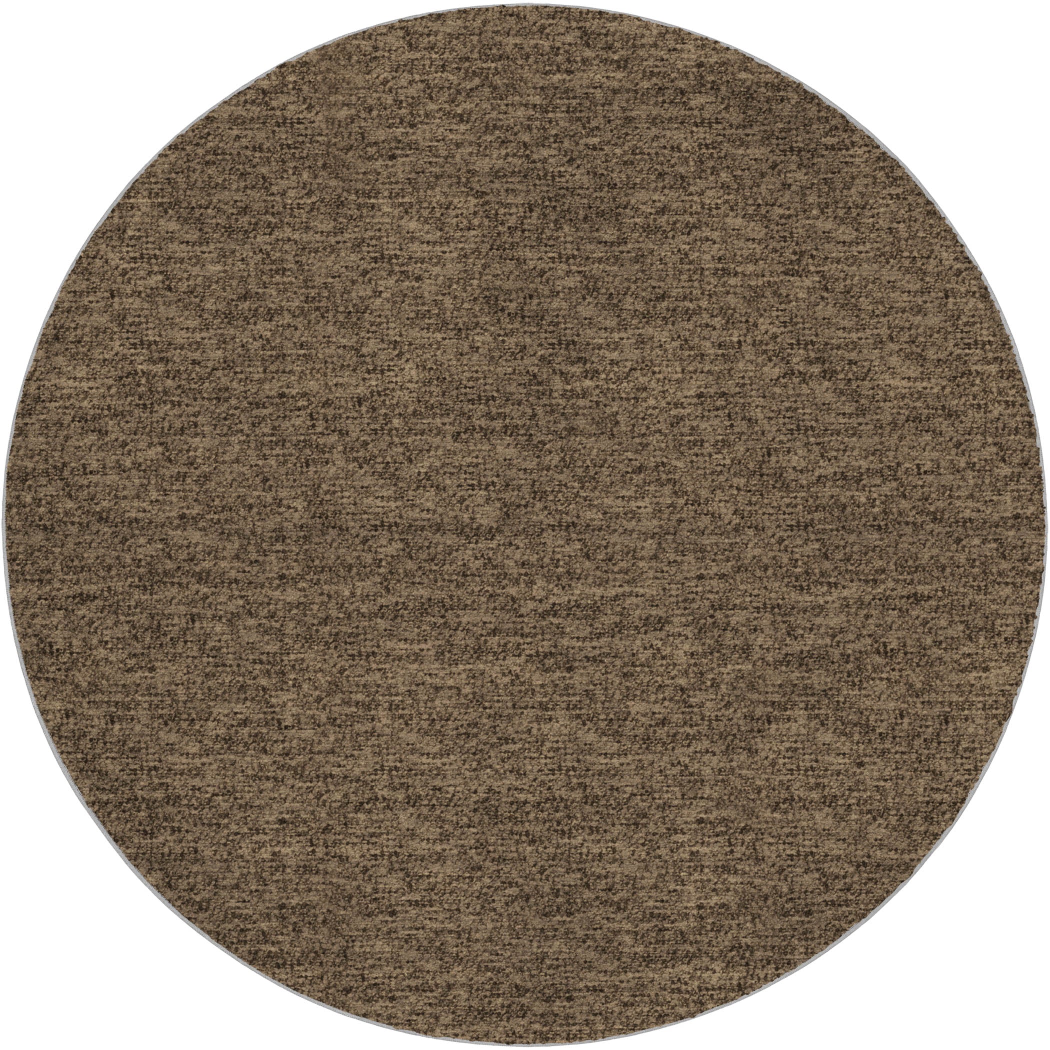 Luxury Washable Transitional VY2 Mocha Brown Rug 8' x 8' #shape_Round