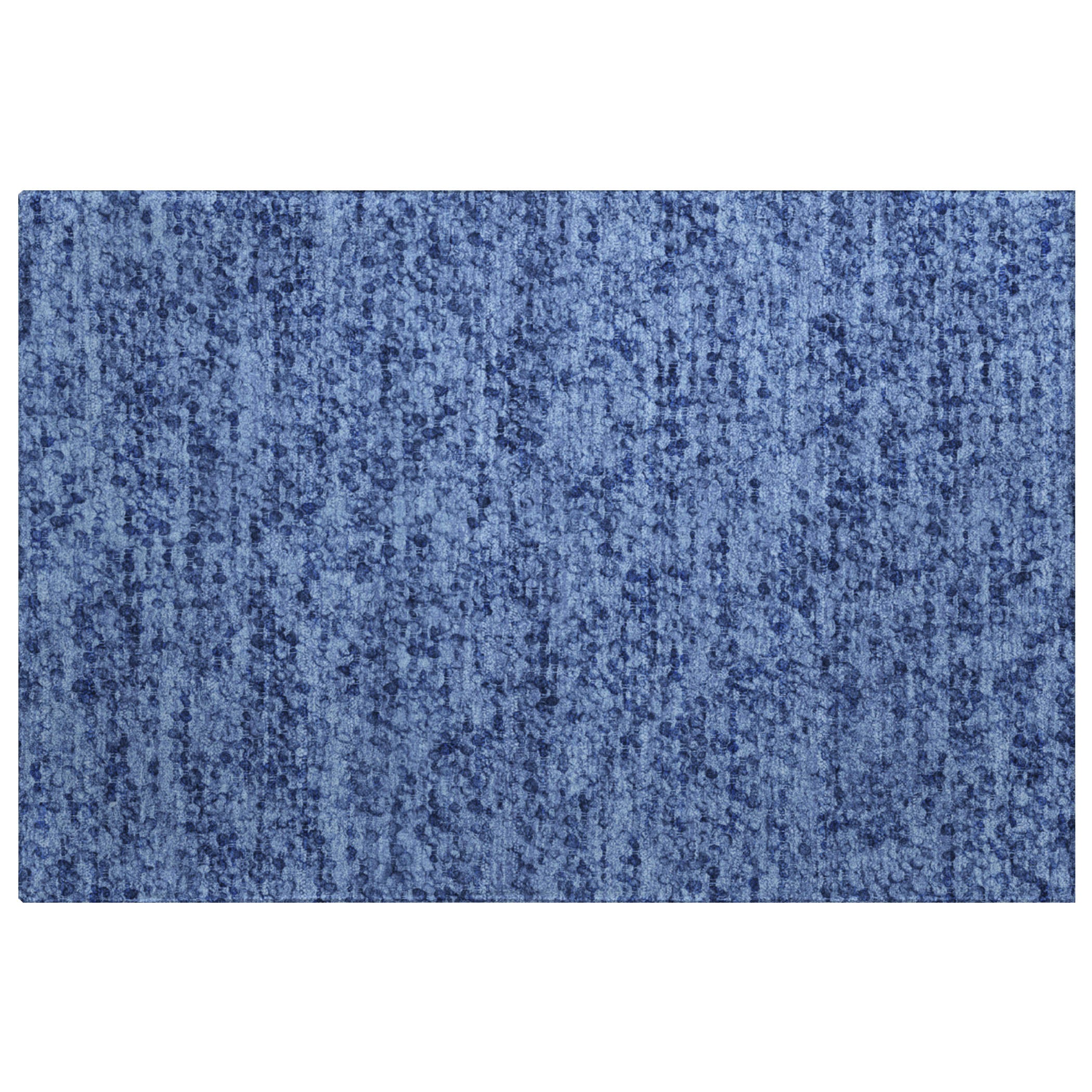 Luxury Washable Transitional VY2 Navy Blue Rug 1'8" x 2'6" #shape_Rectangle