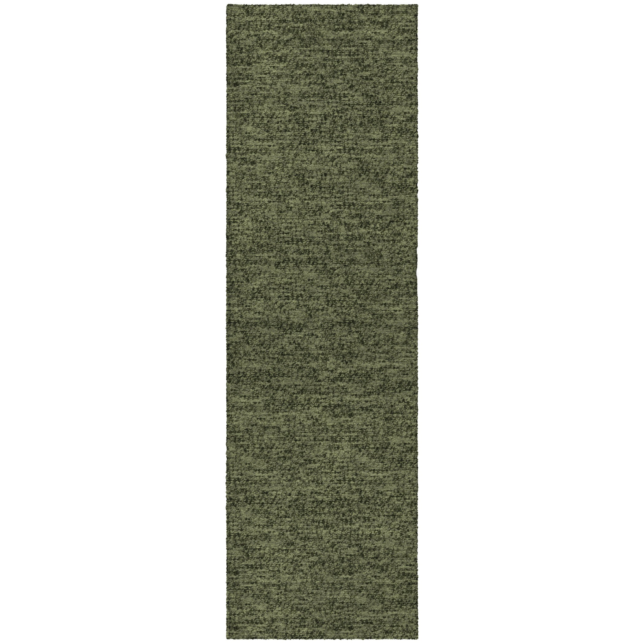 Luxury Washable Transitional VY2 Olive Green Rug 2'3" x 7'6" #shape_Runner
