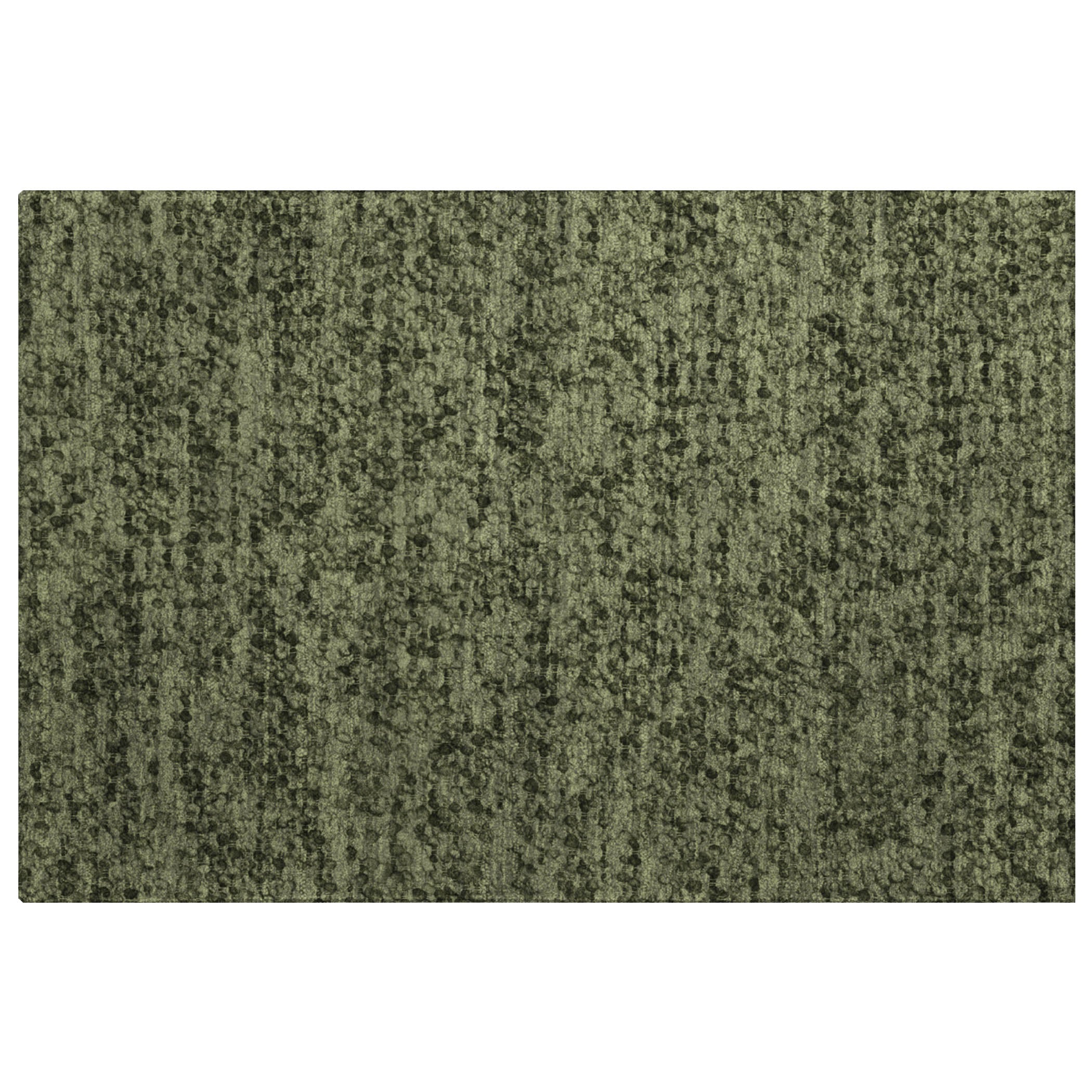 Luxury Washable Transitional VY2 Olive Green Rug 1'8" x 2'6" #shape_Rectangle