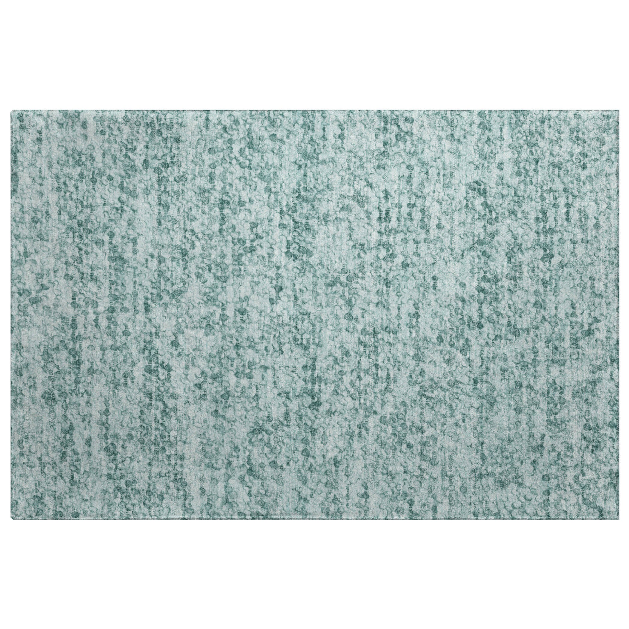 Luxury Washable Transitional VY2 Seafoam Blue Rug 1'8" x 2'6" #shape_Rectangle