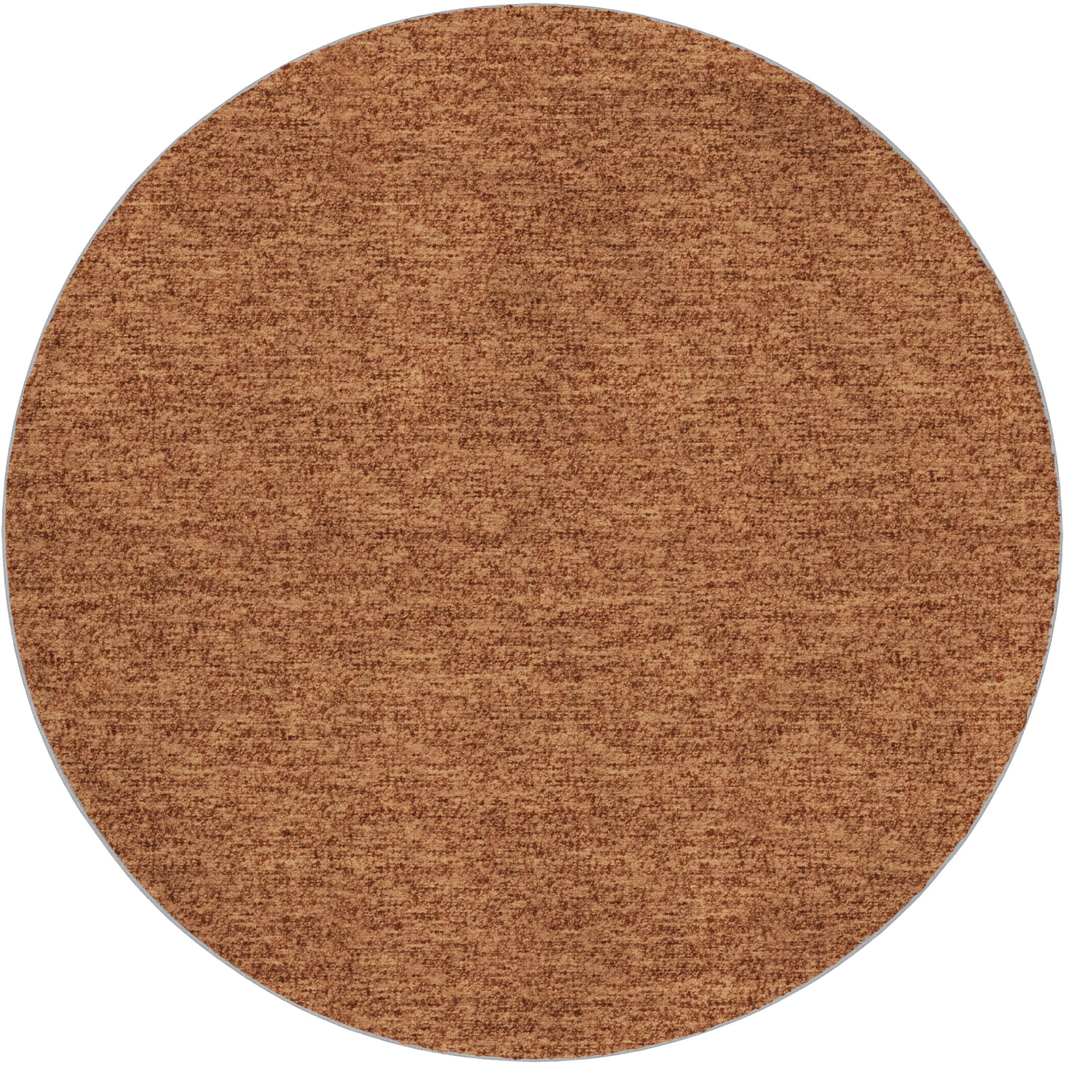 Luxury Washable Transitional VY2 Spice Orange Rug 8' x 8' #shape_Round
