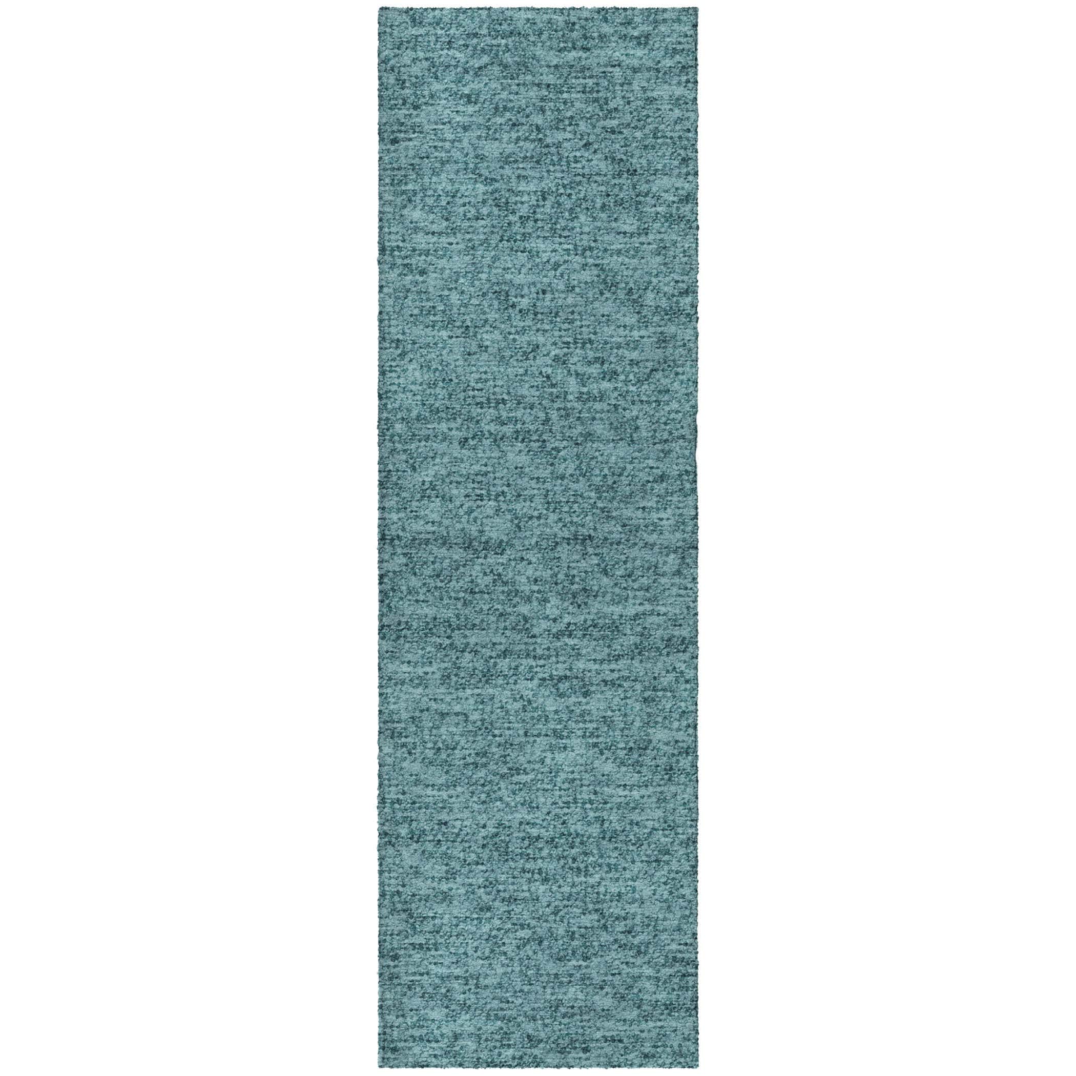 Luxury Washable Transitional VY2 Teal Rug 2'3" x 7'6" #shape_Runner