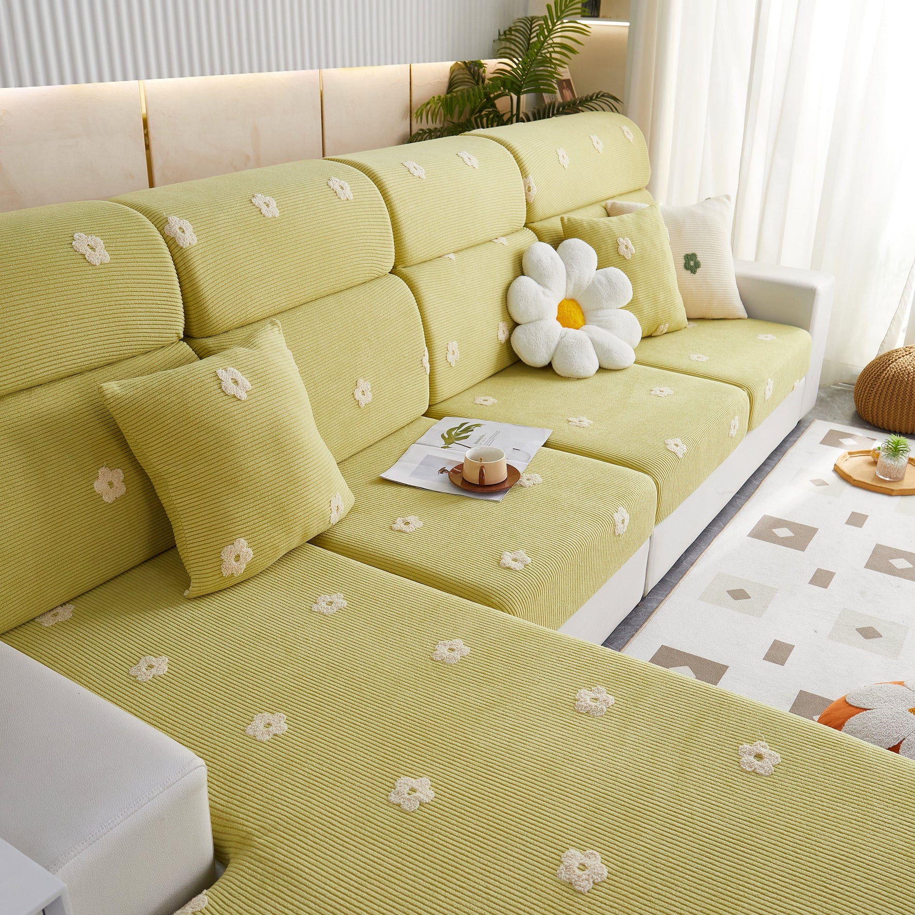 Polar Fleece Sofa Cushion Covers for Sofa 1/2/3/4 Seater, Best Seat Covers for Dogs, Pet Couch Protector