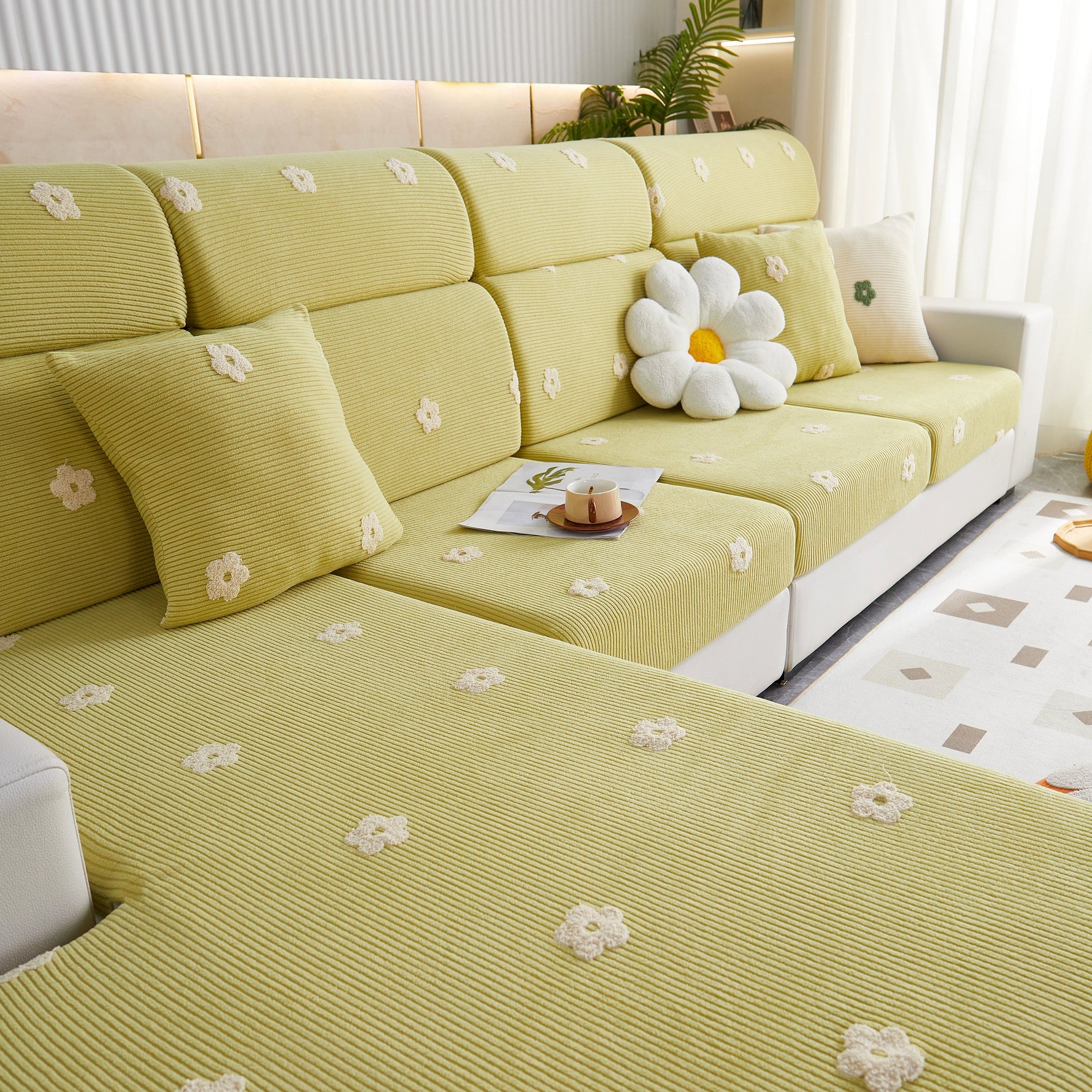 Polar Fleece Sofa Cushion Covers for Sofa 1/2/3/4 Seater, Best Seat Covers for Dogs, Pet Couch Protector