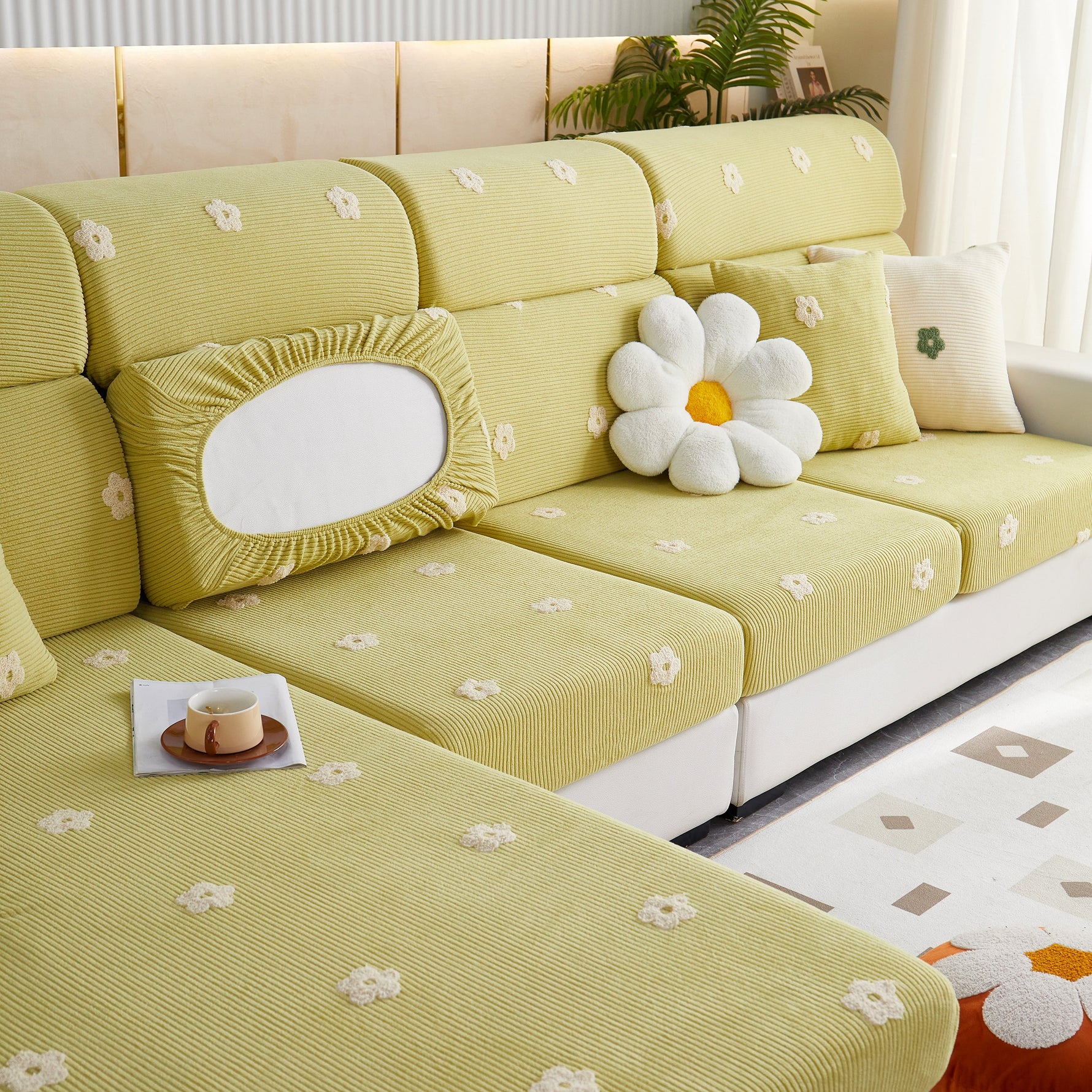 Polar Fleece Sofa Cushion Covers for Sofa 1/2/3/4 Seater, Best Seat Covers for Dogs, Pet Couch Protector