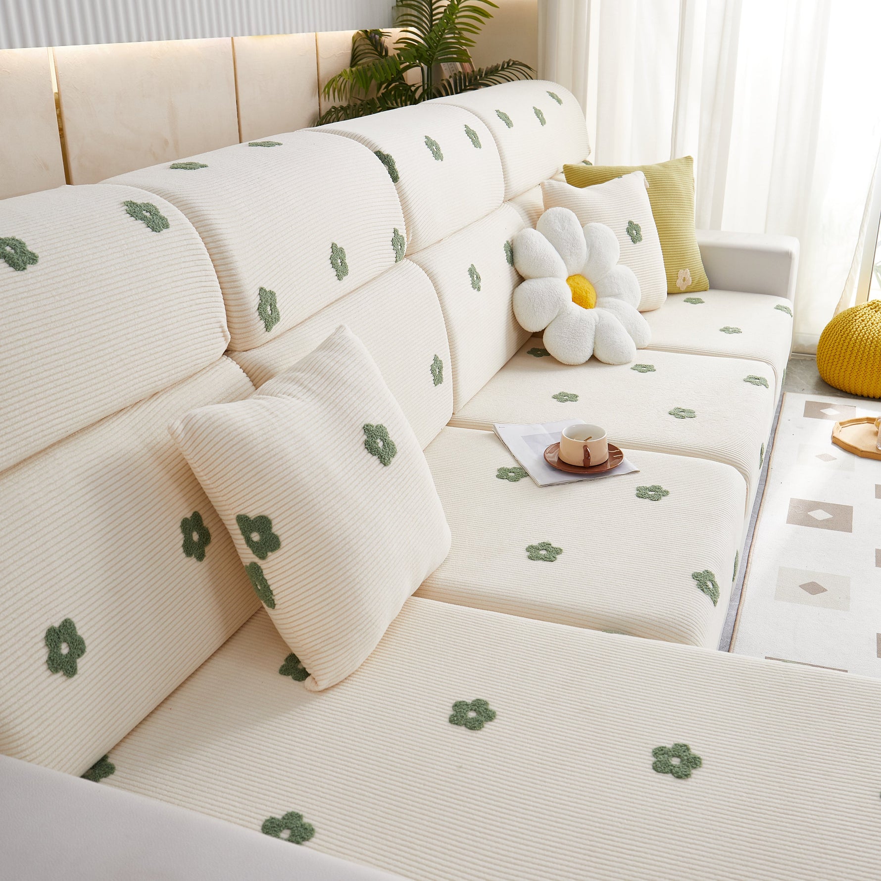 Polar Fleece Sofa Cushion Covers for Sofa 1/2/3/4 Seater, Best Seat Covers for Dogs, Pet Couch Protector