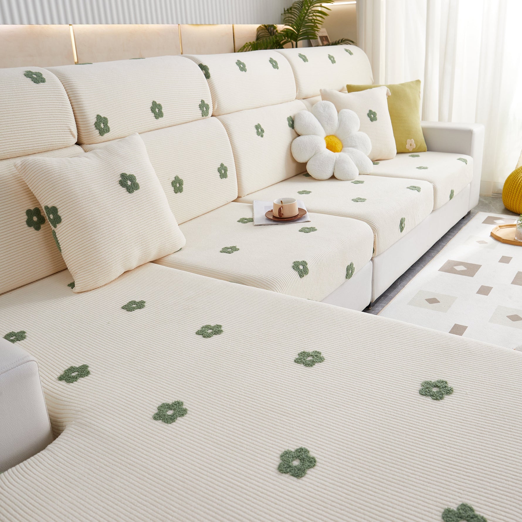 Polar Fleece Sofa Cushion Covers for Sofa 1/2/3/4 Seater, Best Seat Covers for Dogs, Pet Couch Protector