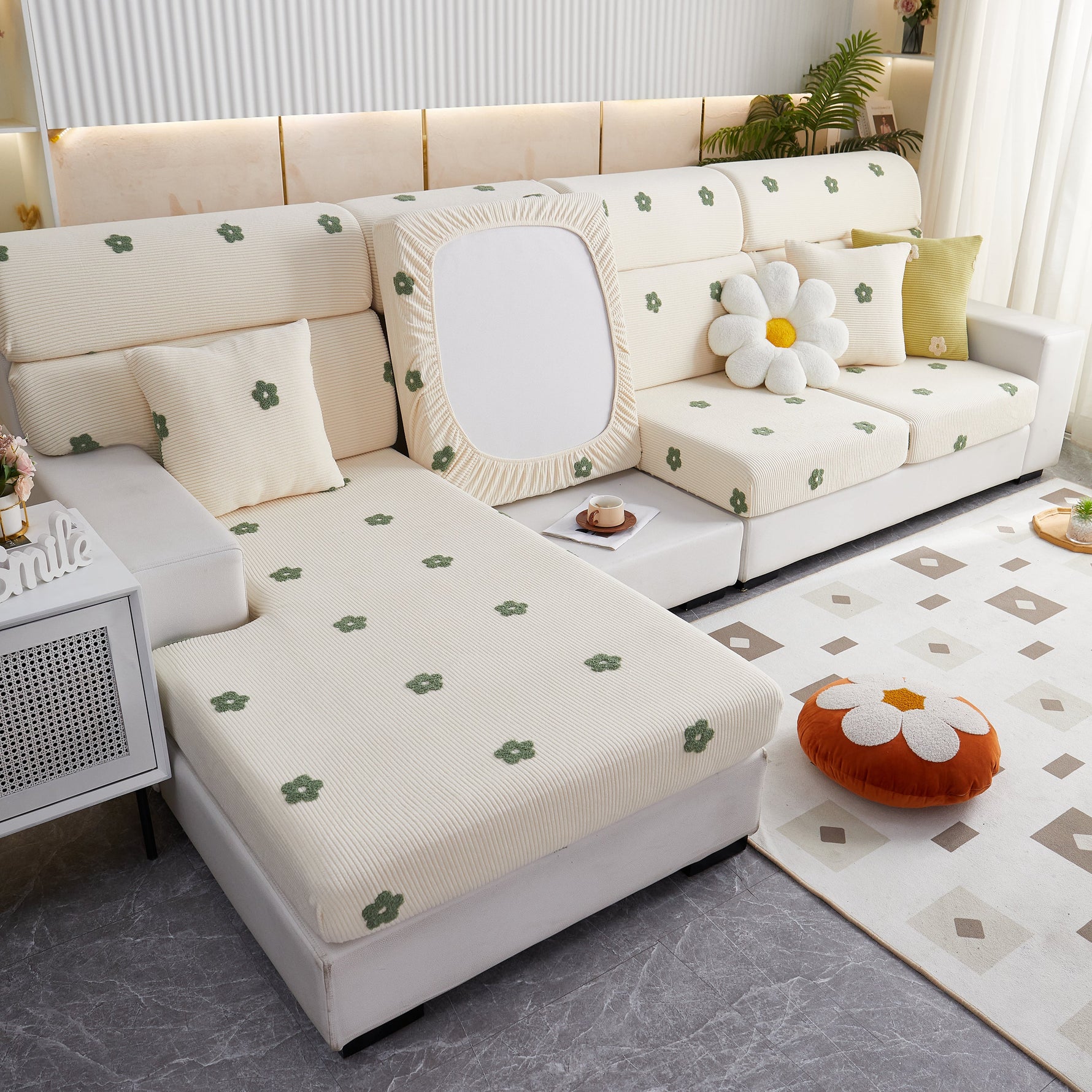 Polar Fleece Sofa Cushion Covers for Sofa 1/2/3/4 Seater, Best Seat Covers for Dogs, Pet Couch Protector