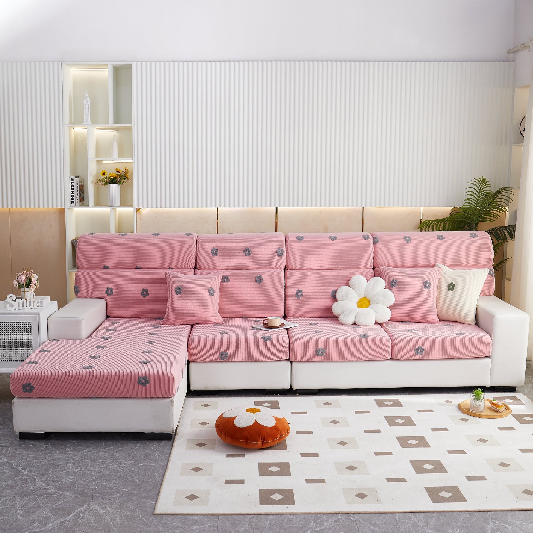 Polar Fleece Sofa Cushion Covers for Sofa 1/2/3/4 Seater, Best Seat Covers for Dogs, Pet Couch Protector