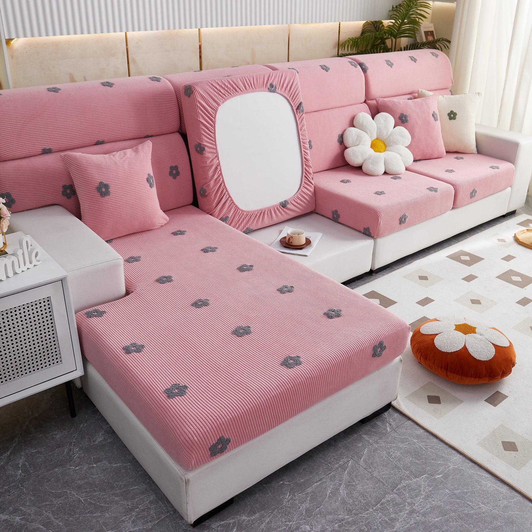 Polar Fleece Sofa Cushion Covers for Sofa 1/2/3/4 Seater, Best Seat Covers for Dogs, Pet Couch Protector