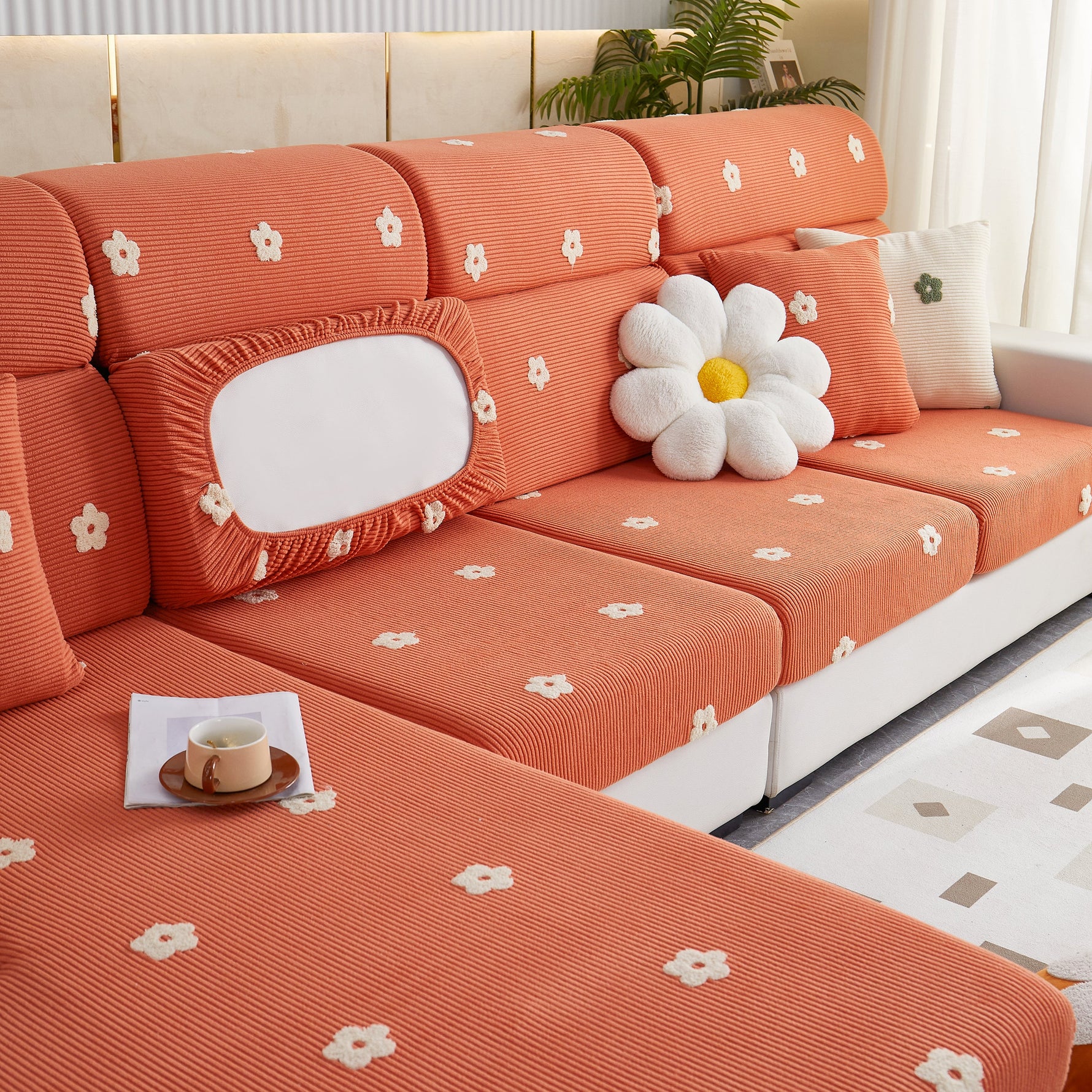 Polar Fleece Sofa Cushion Covers for Sofa 1/2/3/4 Seater, Best Seat Covers for Dogs, Pet Couch Protector