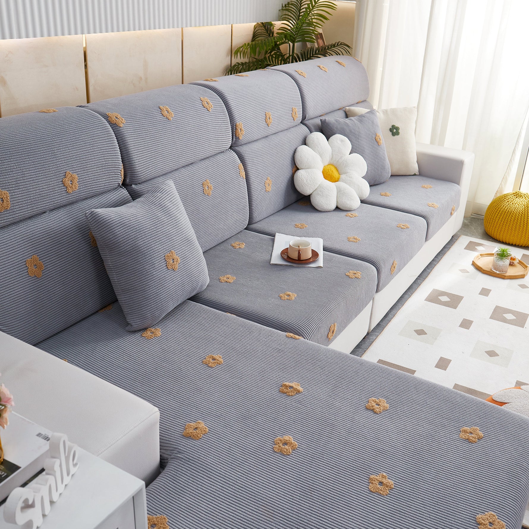 Polar Fleece Sofa Cushion Covers for Sofa 1/2/3/4 Seater, Best Seat Covers for Dogs, Pet Couch Protector