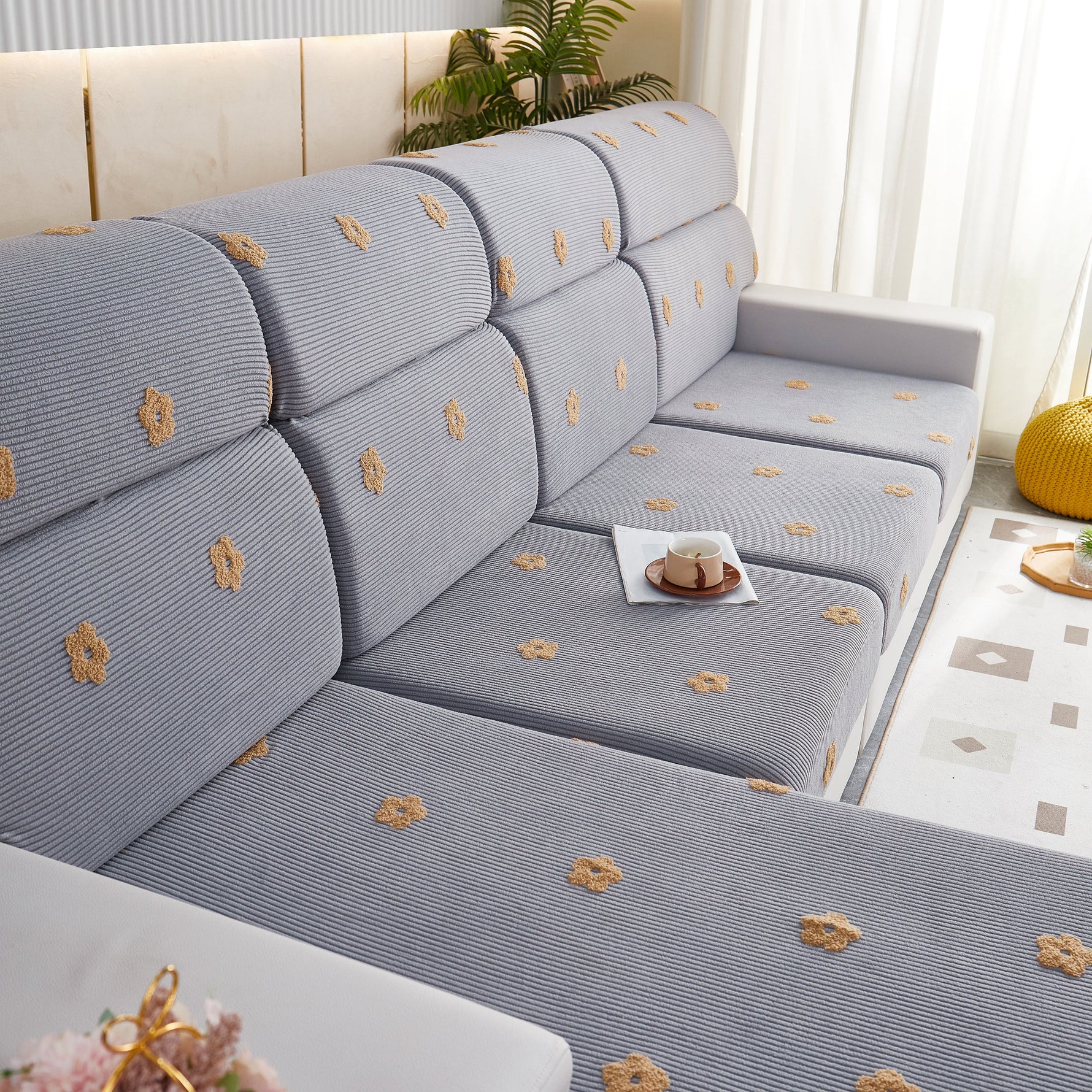 Polar Fleece Sofa Cushion Covers for Sofa 1/2/3/4 Seater, Best Seat Covers for Dogs, Pet Couch Protector