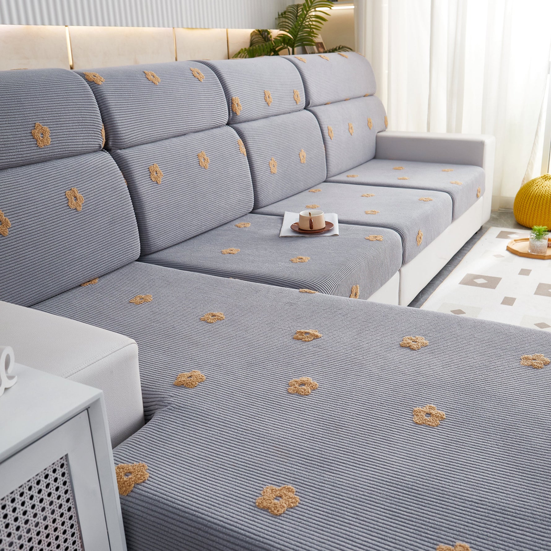 Polar Fleece Sofa Cushion Covers for Sofa 1/2/3/4 Seater, Best Seat Covers for Dogs, Pet Couch Protector