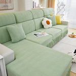Tailored Sofa Cushion Covers Stretch Couch Seat Covers  with Skirt for Sectional Sofas