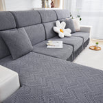 Stretchable Chaise Lounge Sofa Covers and Couch Seat Covers with Skirt for Sectional Couches