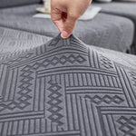 Stretchable Chaise Lounge Sofa Covers and Couch Seat Covers with Skirt for Sectional Couches