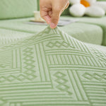 Stretchable Chaise Lounge Sofa Covers and Couch Seat Covers with Skirt for Sectional Couches