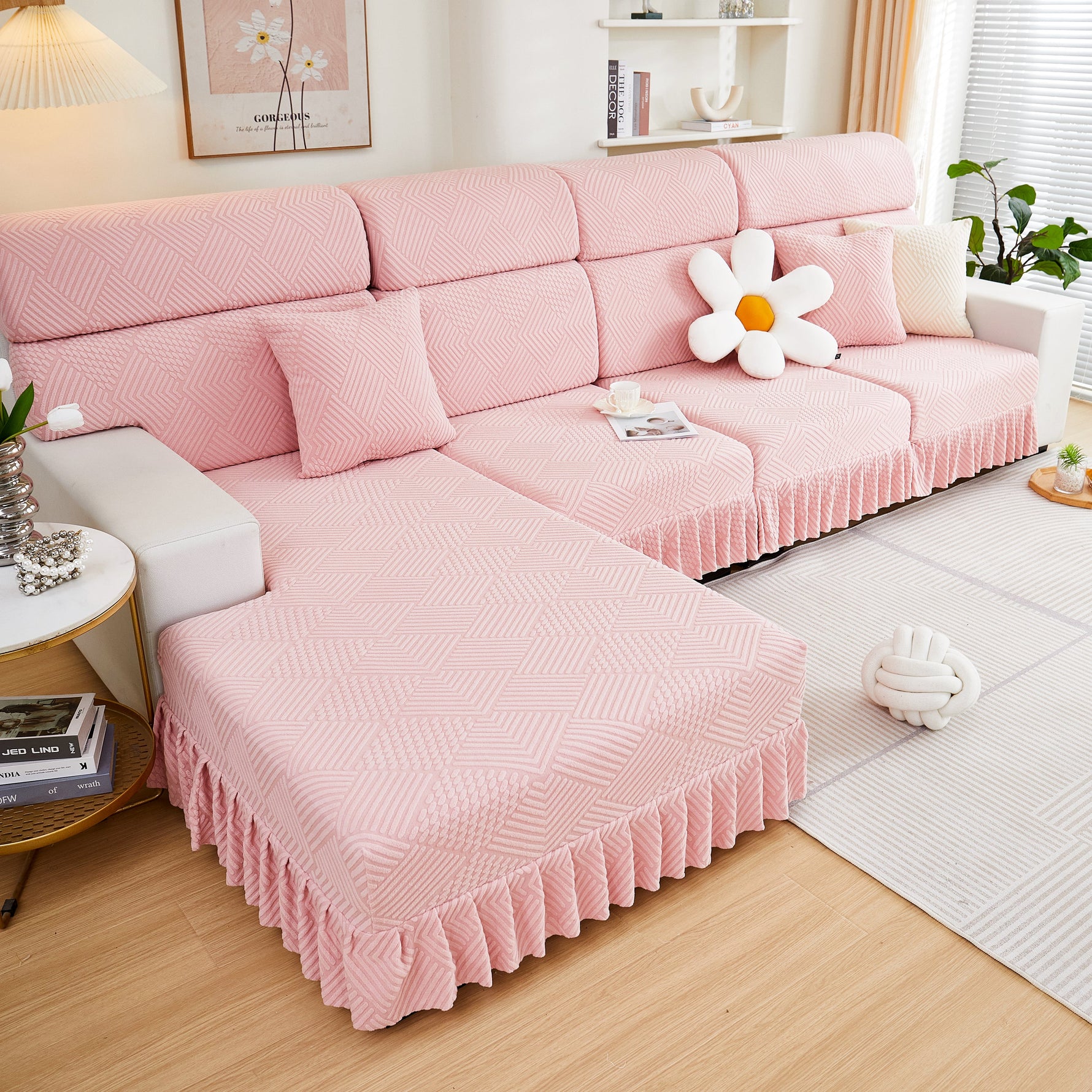 Stretch Sofa Covers for Couch Seats and Cushions, Suitable for 1/2/3/4/L Seater Sofas and Couches