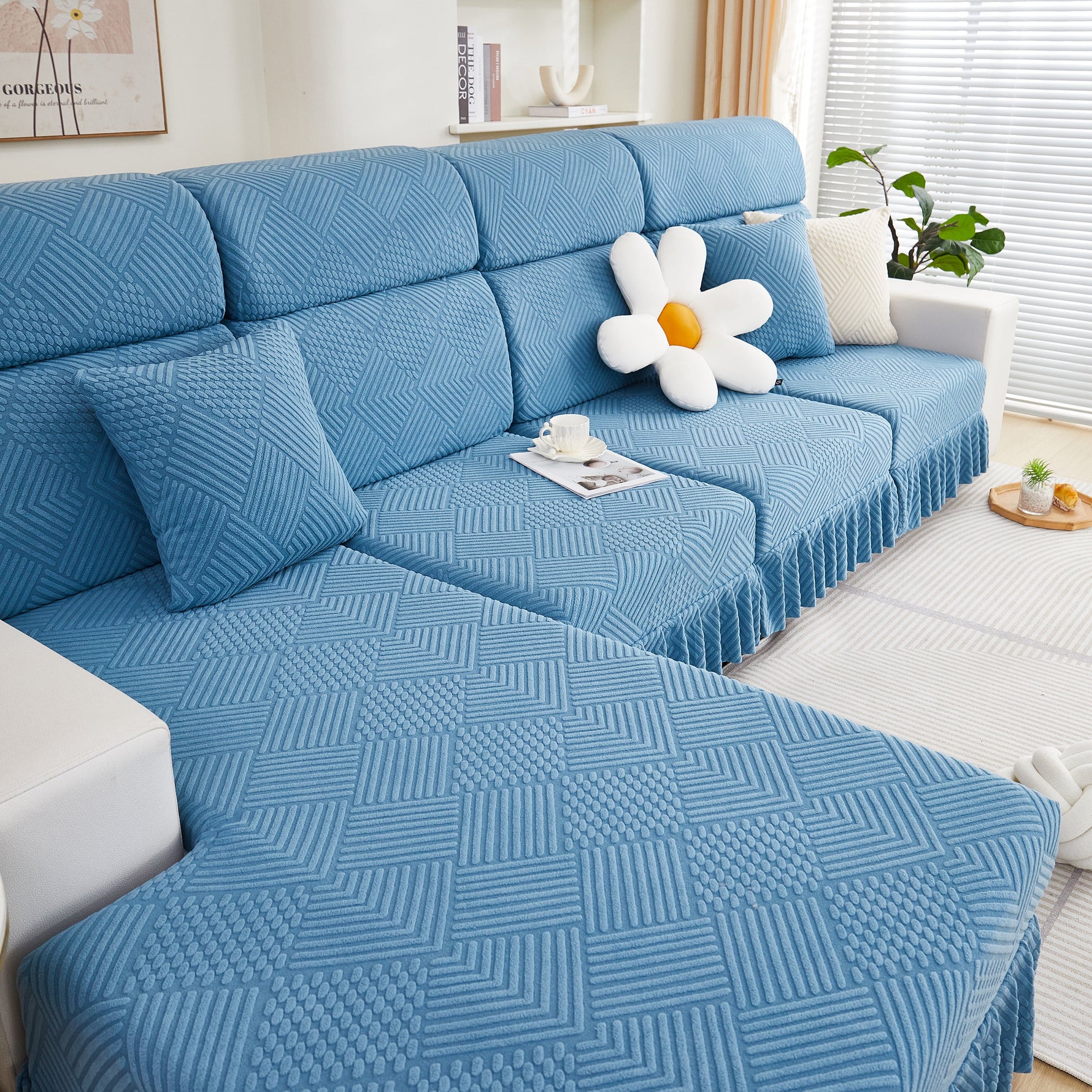 Stretch Sofa Covers for Couch Seats and Cushions, Suitable for 1/2/3/4/L Seater Sofas and Couches