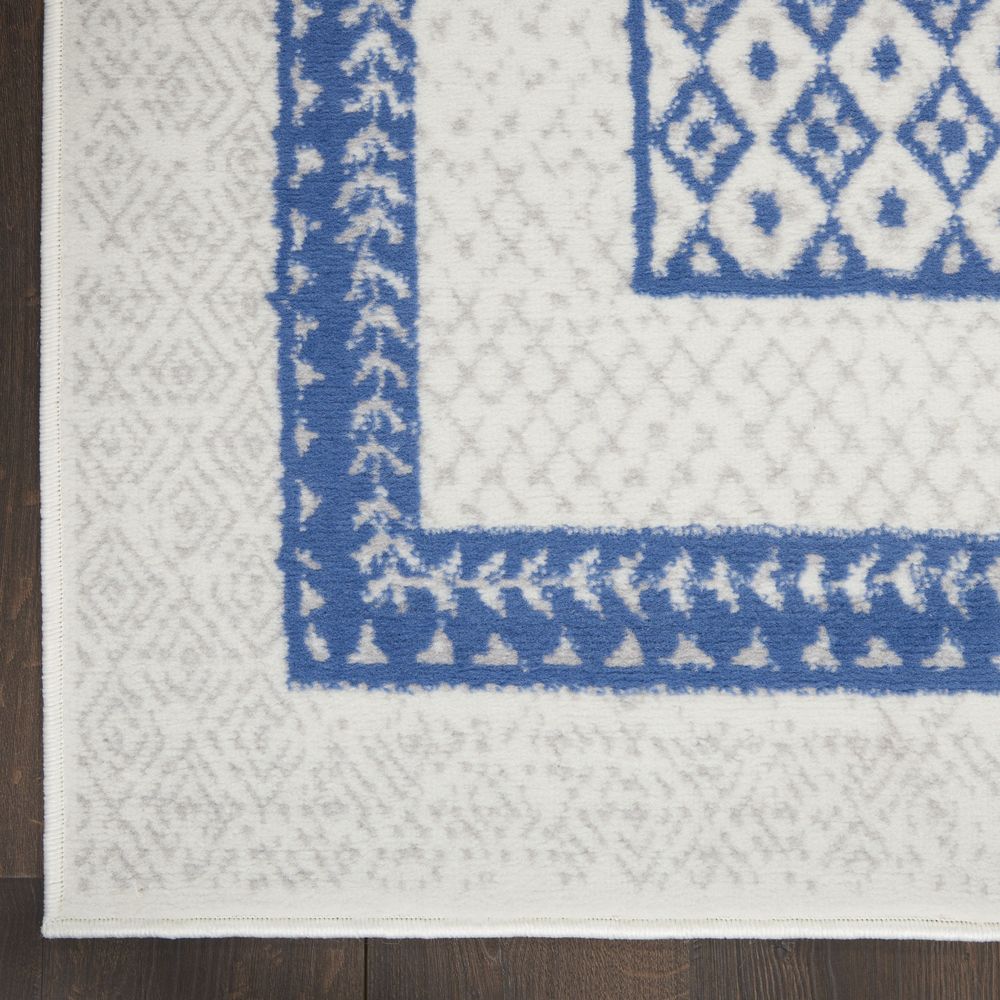 Whimsicle WHS13 Ivory Blue Rugs #color_ivory blue
