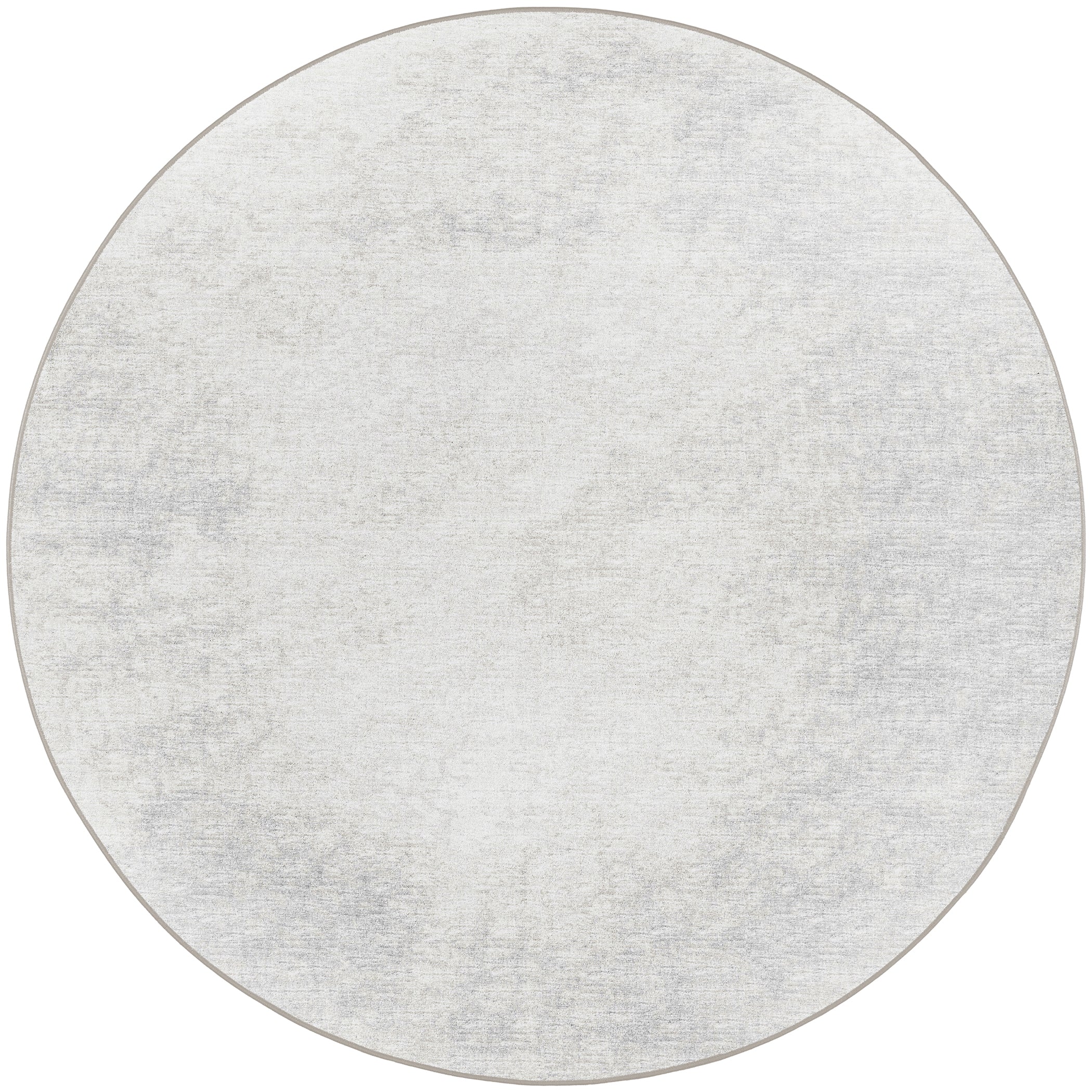 Indoor/Outdoor Transitional WL1 Ivory Rug 4' x 4' #shape_Round