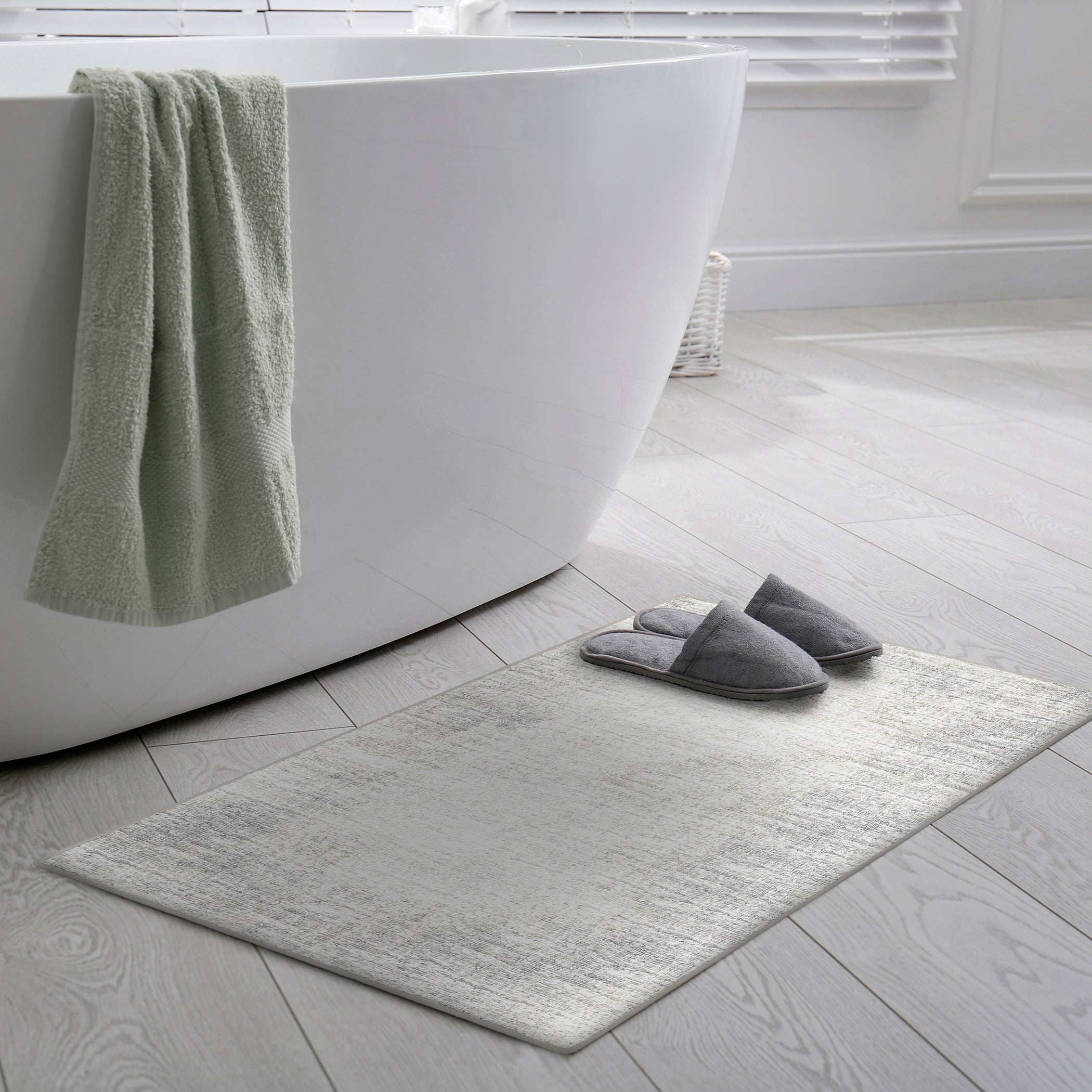 Indoor/Outdoor Transitional WL1 Ivory Rug 2' x 3' #shape_Rectangle