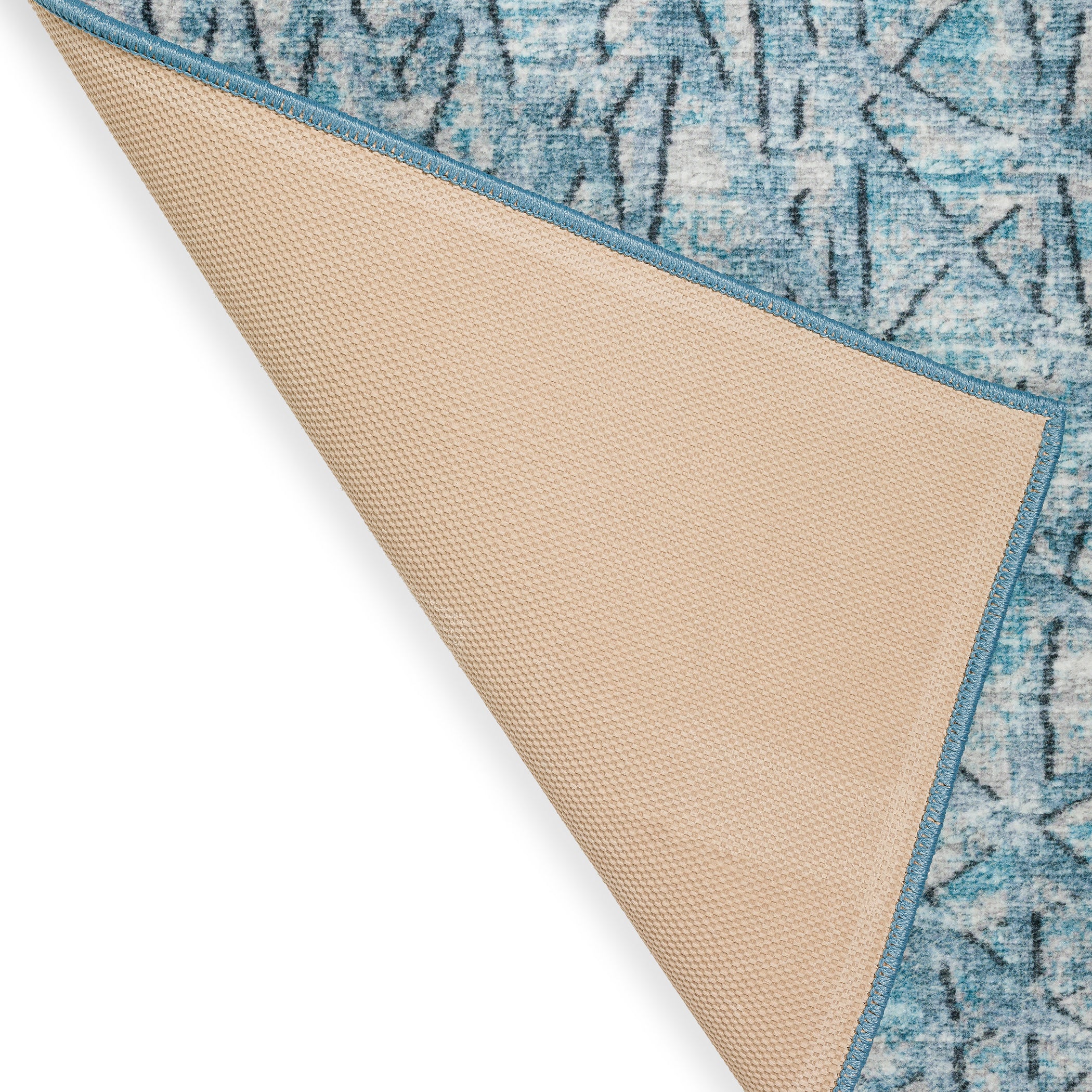 Indoor/Outdoor Transitional WL2 Indigo Blue Rug 2' x 3' #shape_Rectangle
