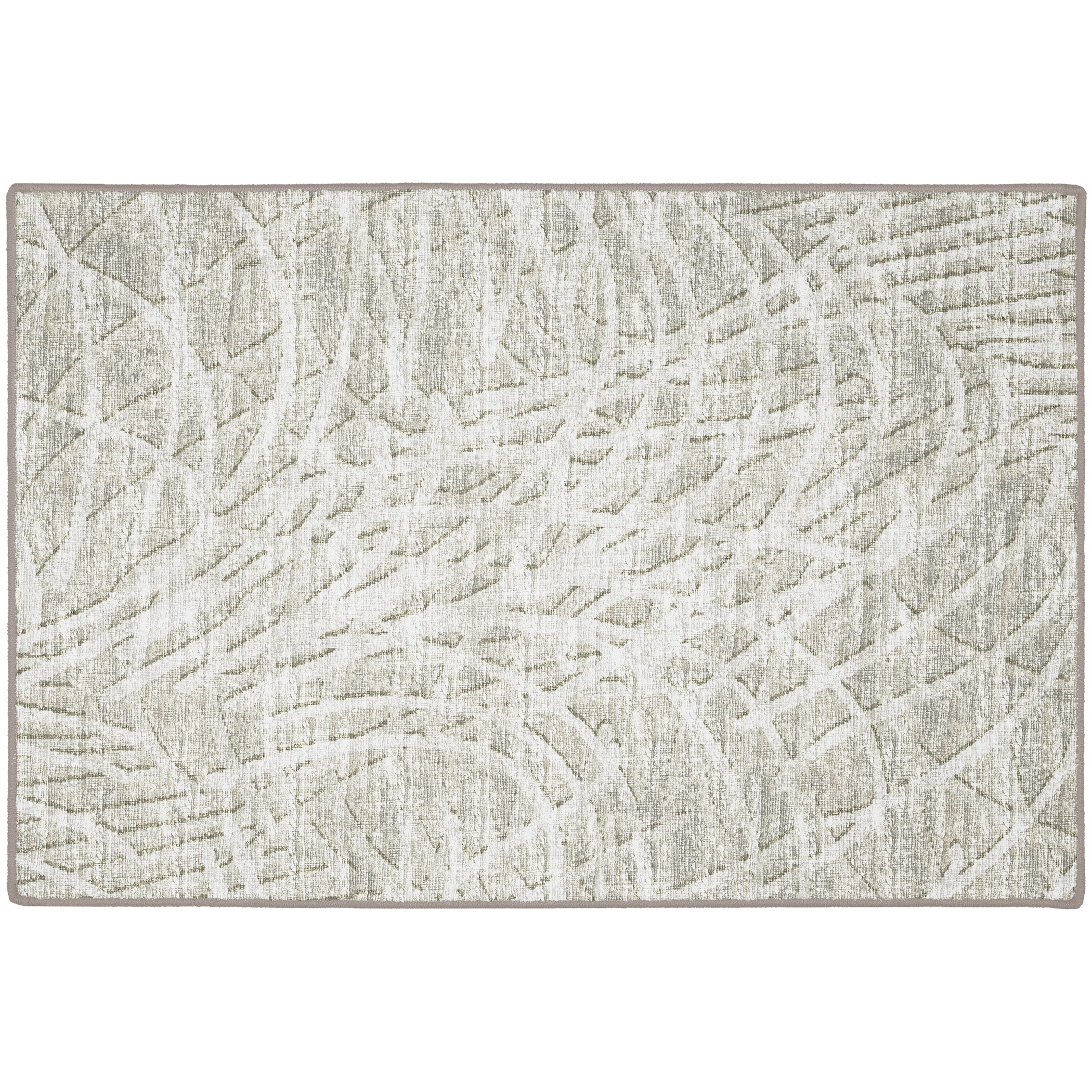 Indoor/Outdoor Transitional WL2 Taupe Brown Rug 2' x 3' #shape_Rectangle