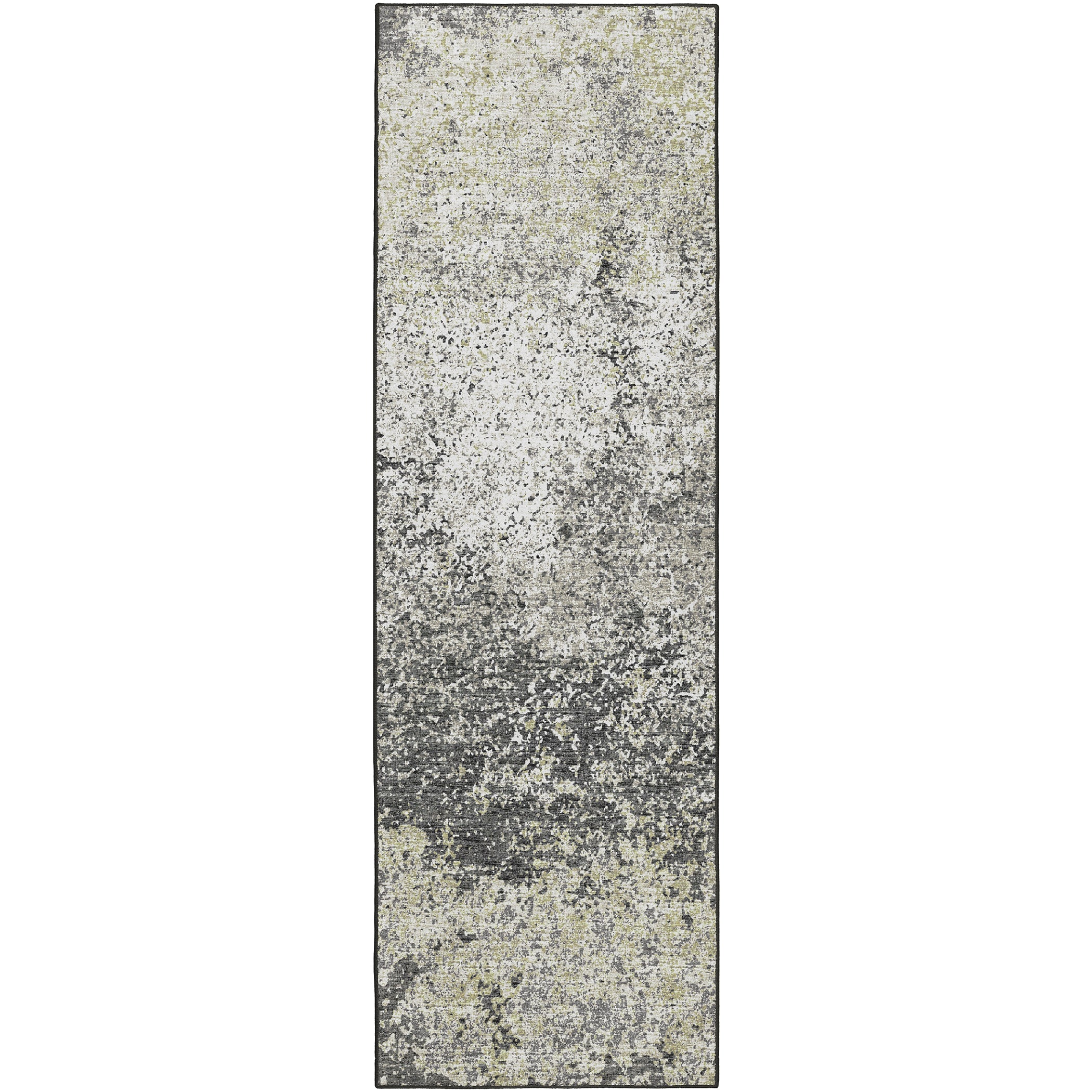 Indoor/Outdoor Transitional WL3 Graphite Gray Rug 2'6" x 10' #shape_Runner