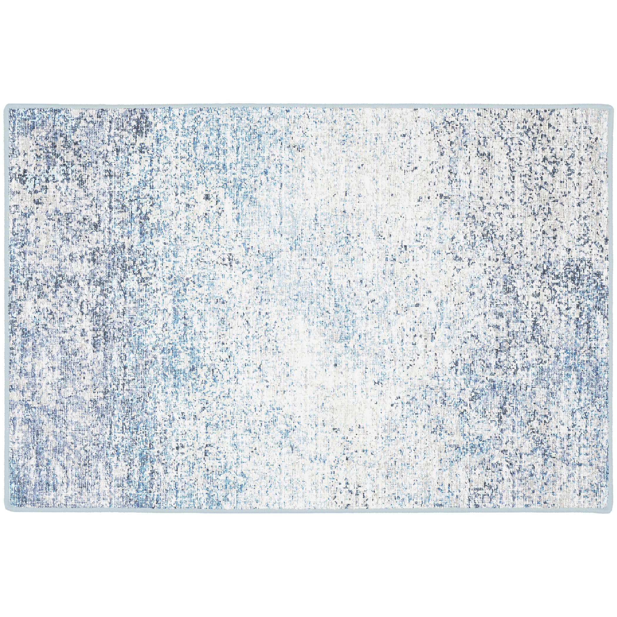 Indoor/Outdoor Transitional WL3 Sky Blue Rug 2' x 3' #shape_Rectangle
