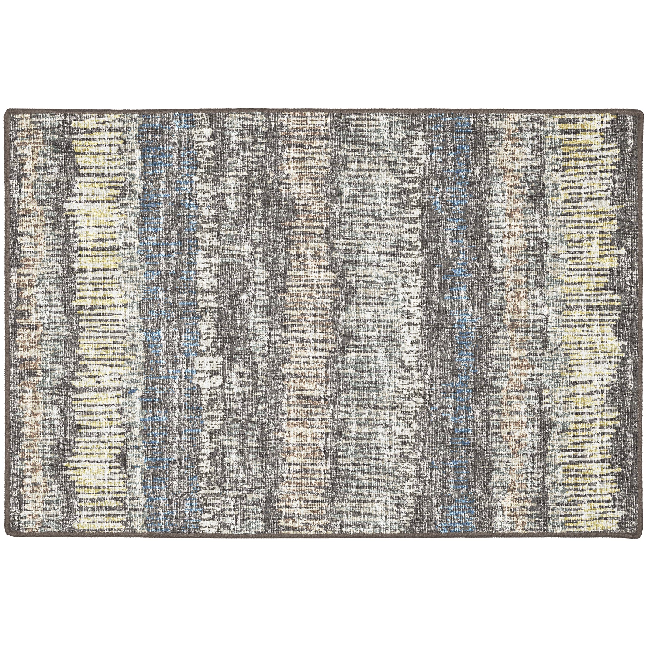 Indoor/Outdoor Transitional WL4 Charcoal Gray Rug 2' x 3' #shape_Rectangle